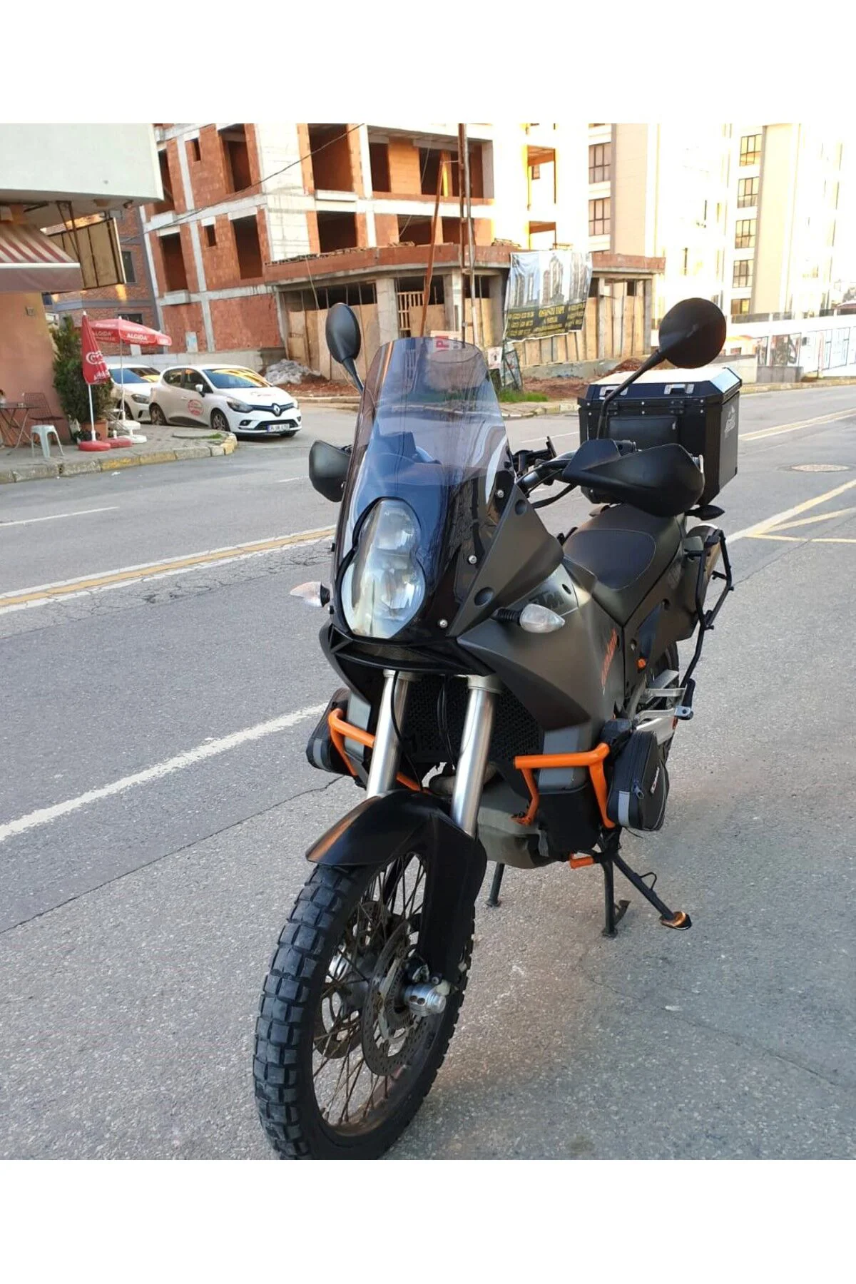 KTM 990 Adventure Ön Cam 2015-2018 Model 52cm Füme Renkli 4mm
