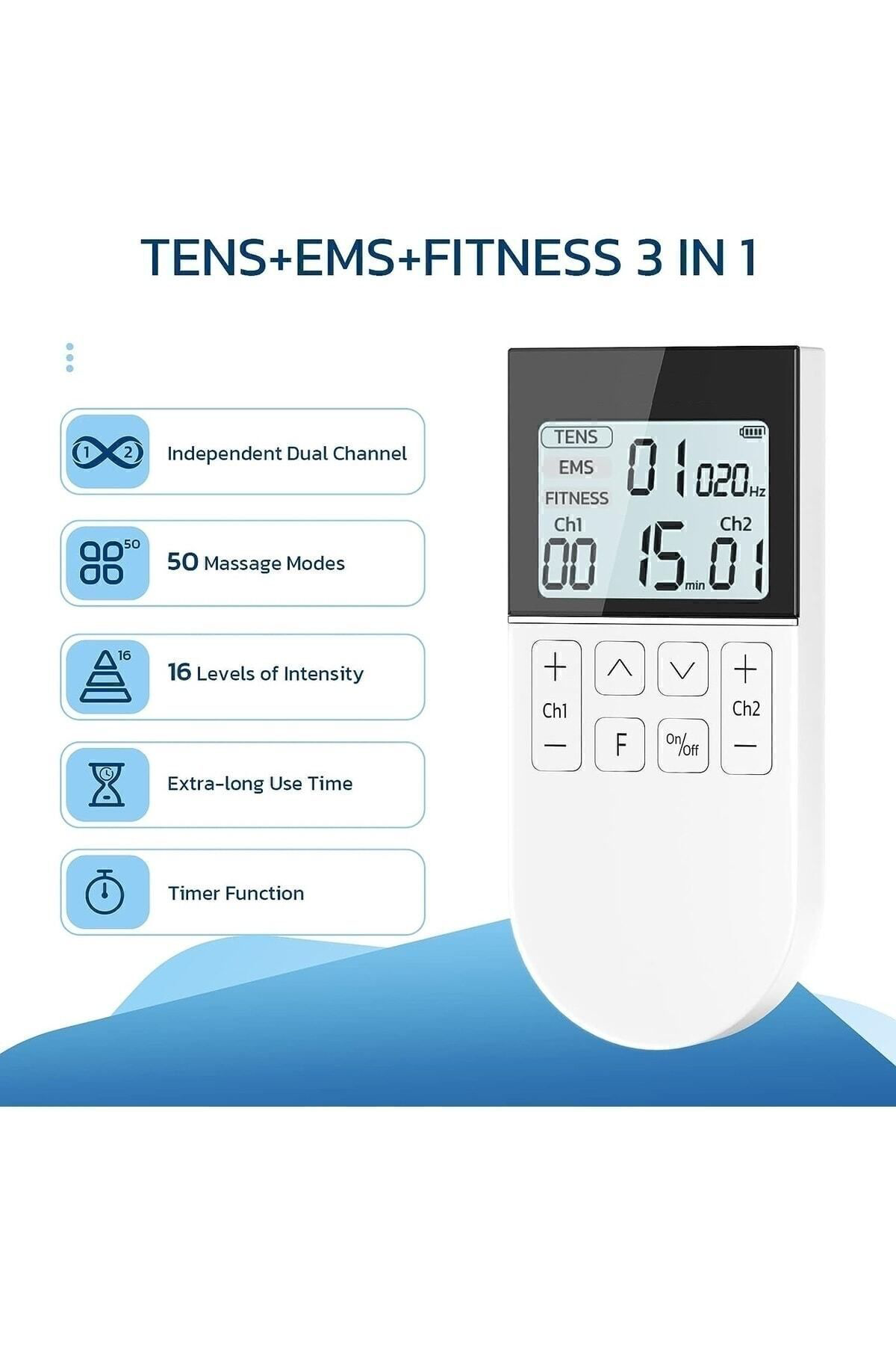 İron Medical Ktr-2610 Fizik Tedavi Şarjlı Tens + Ems + Masaj Cihazı + Taşıma K