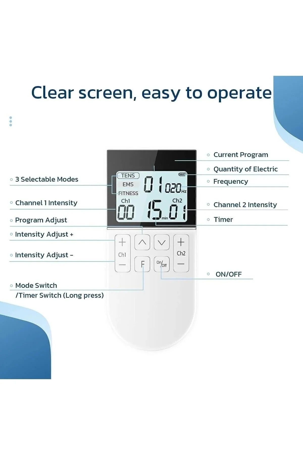 Ktr-2610 Şarjlı Elektronik Tens-ems-fıtness+ Taşıma Kabı