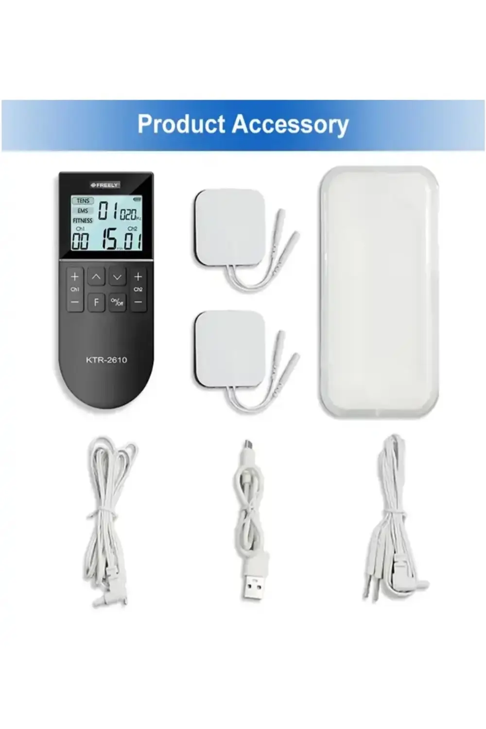 Ktr2610 Tens Ems Fıtness 2 Kanallı Şarjlı Fizik Tedavi Tens Cihaz Ktr2610 Tens Ems Fıtness 2 Kanallı Şarjlı Fizik Tedavi Tens Cihaz