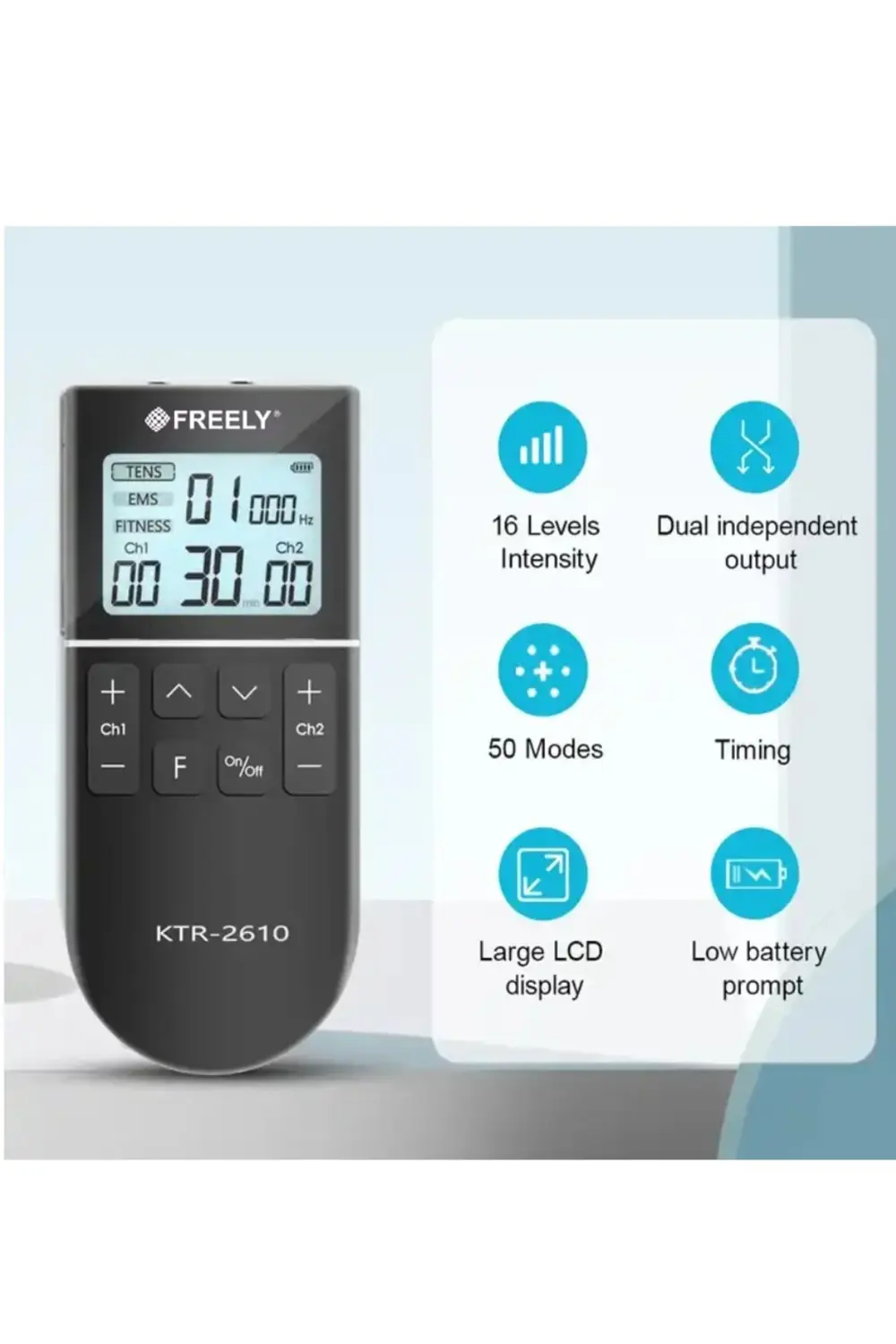 Ktr2610 Tens Ems Fıtness 2 Kanallı Şarjlı Fizik Tedavi Tens Cihaz Ktr2610 Tens Ems Fıtness 2 Kanallı Şarjlı Fizik Tedavi Tens Cihaz