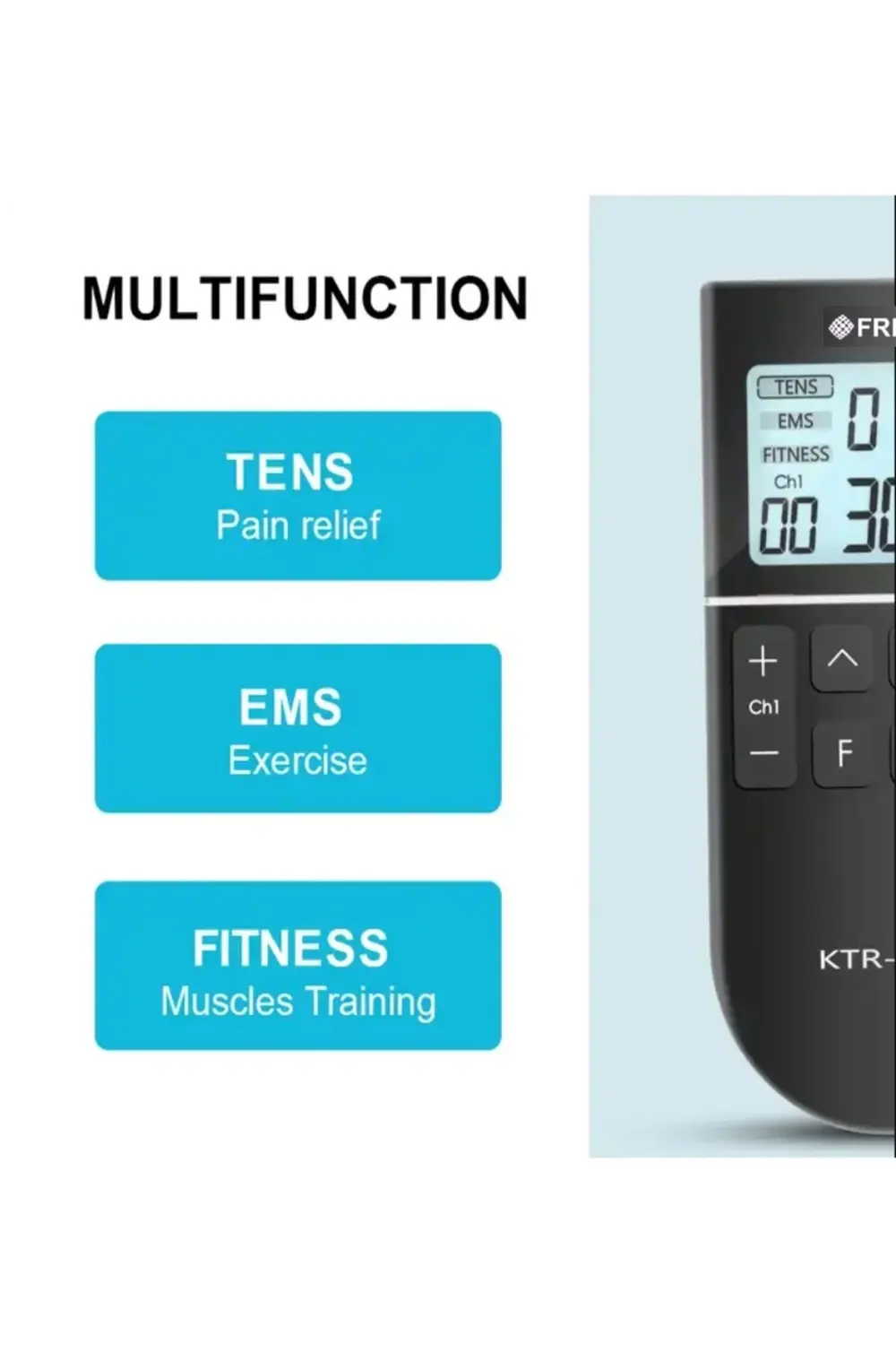 Ktr2610 Tens Ems Fıtness 2 Kanallı Şarjlı Fizik Tedavi Tens Cihaz Ktr2610 Tens Ems Fıtness 2 Kanallı Şarjlı Fizik Tedavi Tens Cihaz