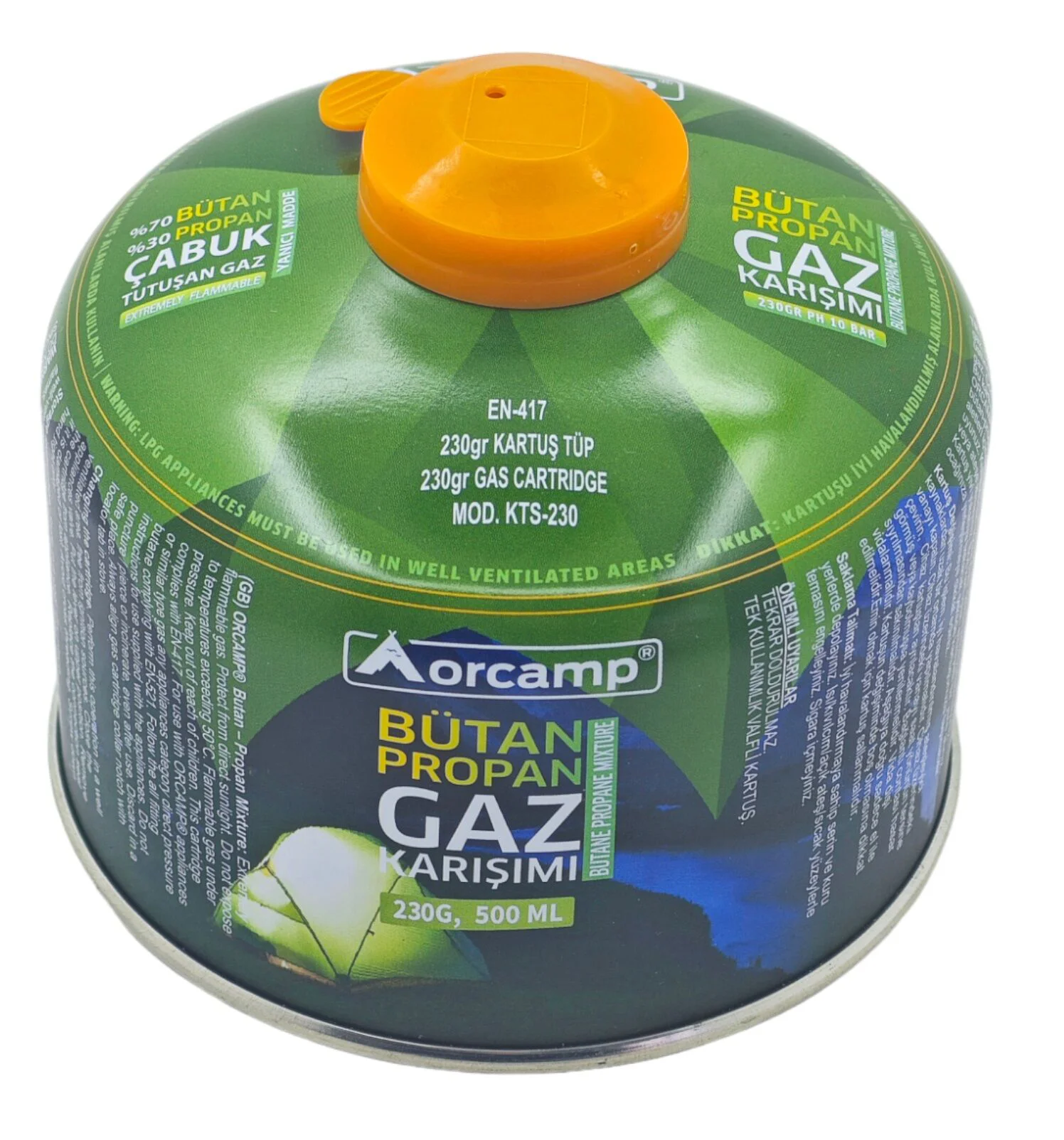 Kts-230   Orcamp Vidalı Kartüş Tüp 230Gr 500Ml