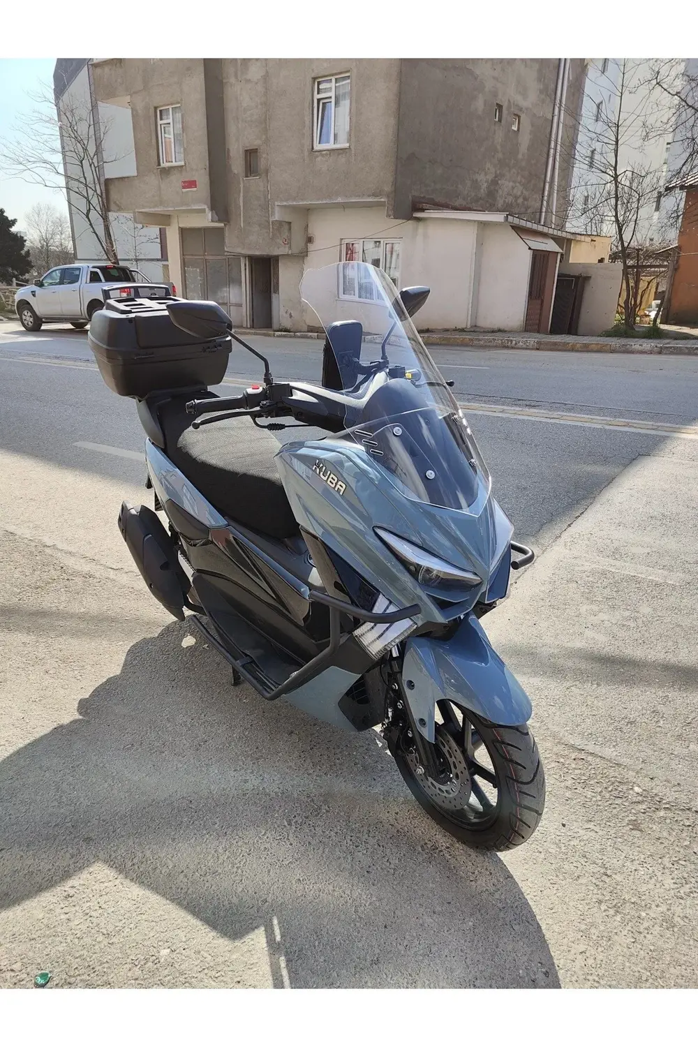 Kuba Chia 125 Ön Cam 2023 2024 Model 75cm Şeffaf Renkli 4mm UZUN