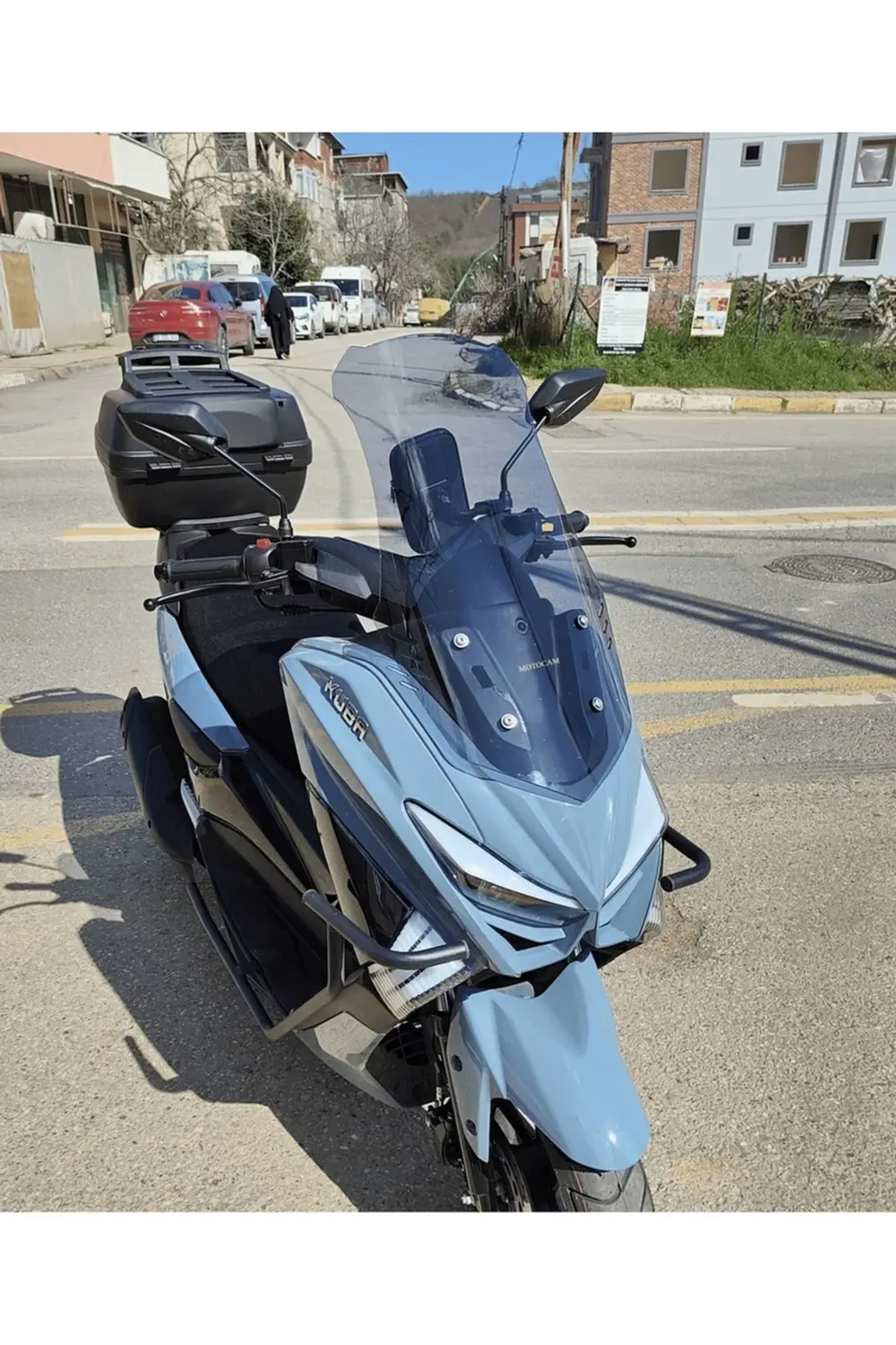 Küba Chia 125 Ön Cam 2023-2025 Model 75cm Füme Renkli 4mm UZUN