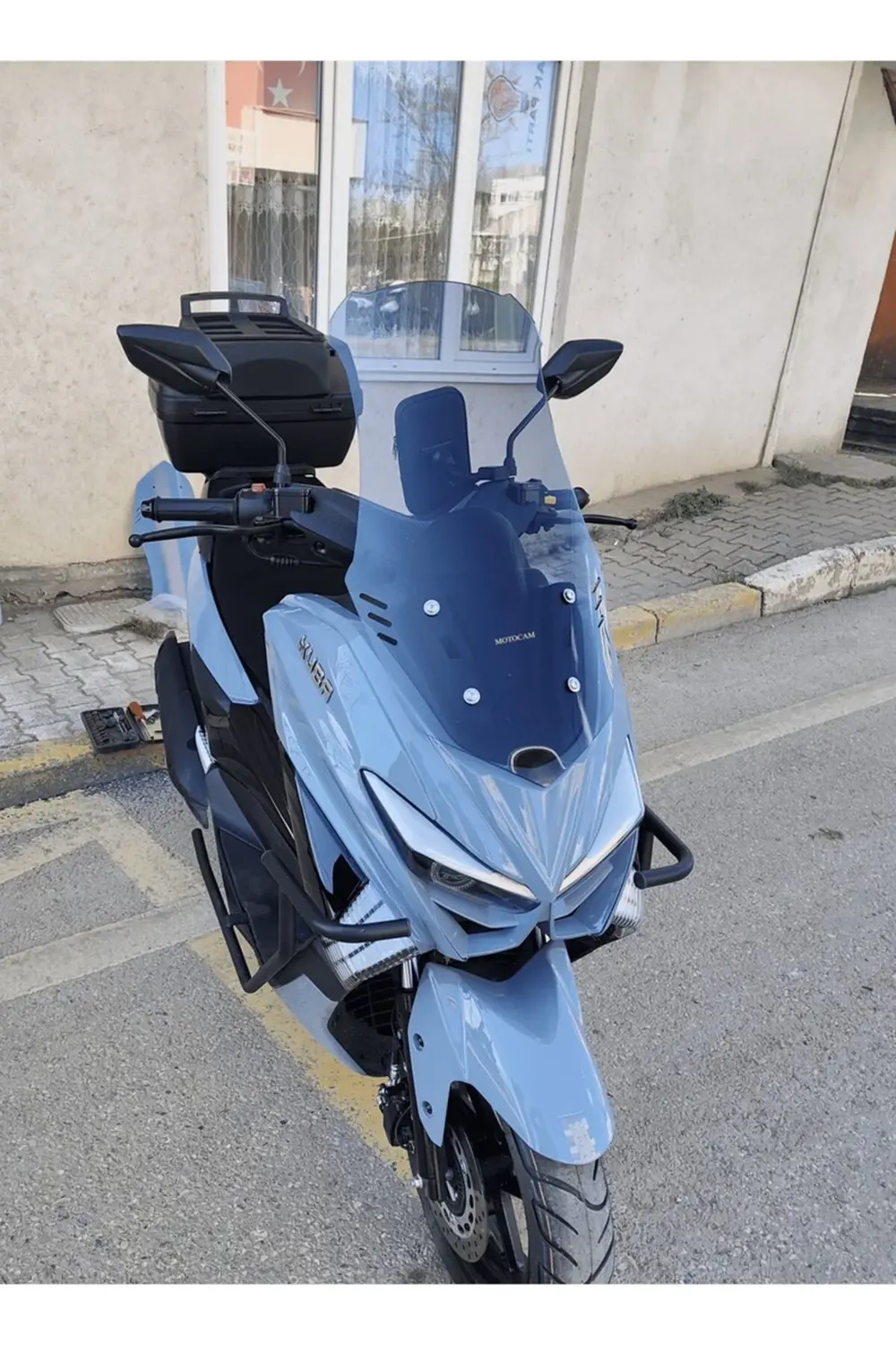 Küba Chia 125 Ön Cam 2023-2025 Model 75cm Füme Renkli 4mm UZUN