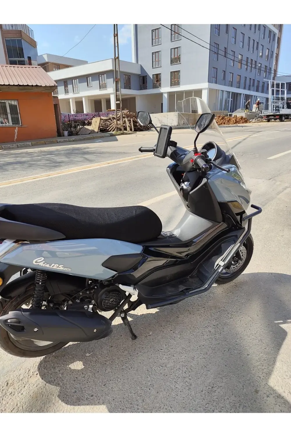 Küba Chia 125 Ön Cam 2023-2025 Model 75cm Şeffaf Renkli 4mm UZUN