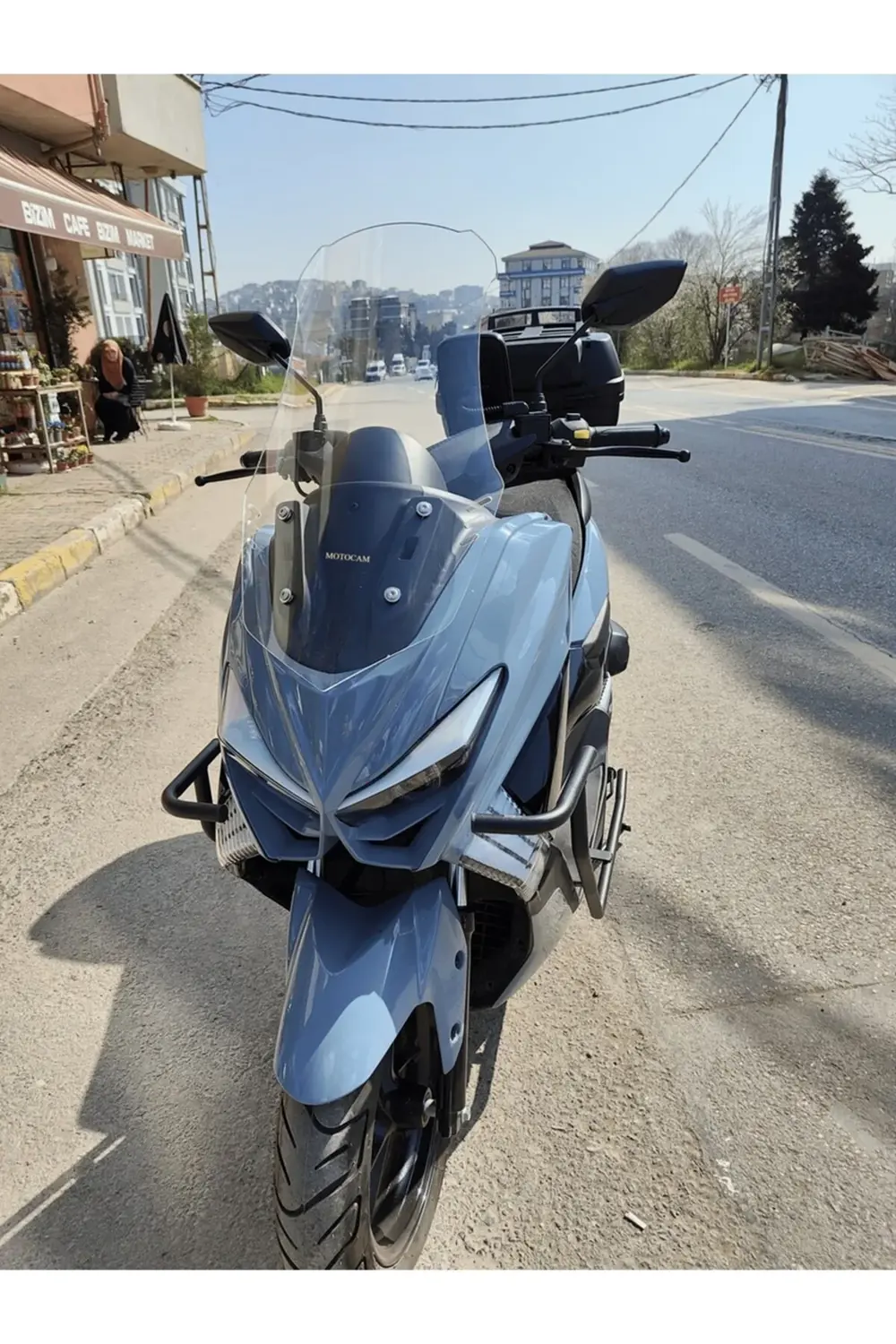 Küba Chia 125 Ön Cam 2023-2025 Model 75cm Şeffaf Renkli 4mm UZUN