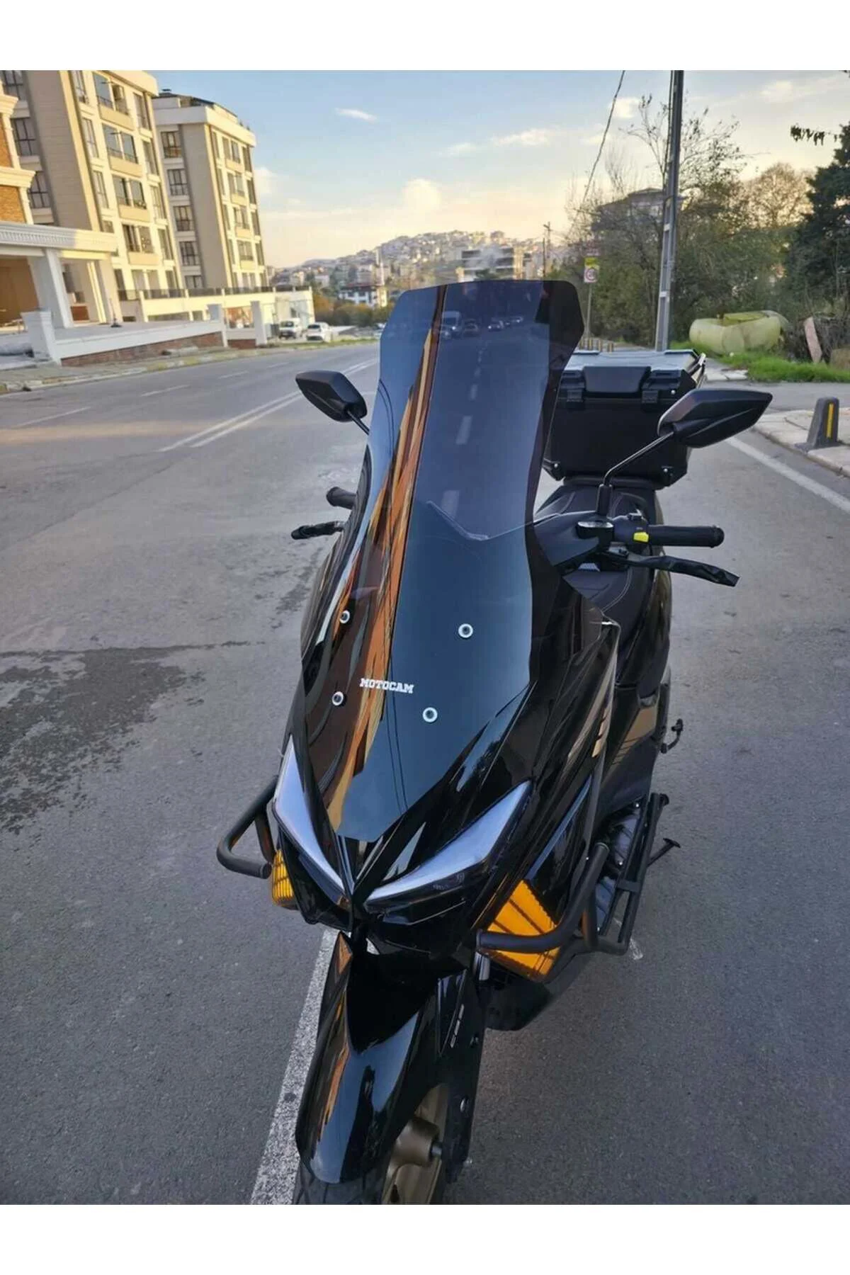 Küba Chia 125 Ön Cam 2023-2026 Model 78cm Siyah Renkli 4mm UZUN