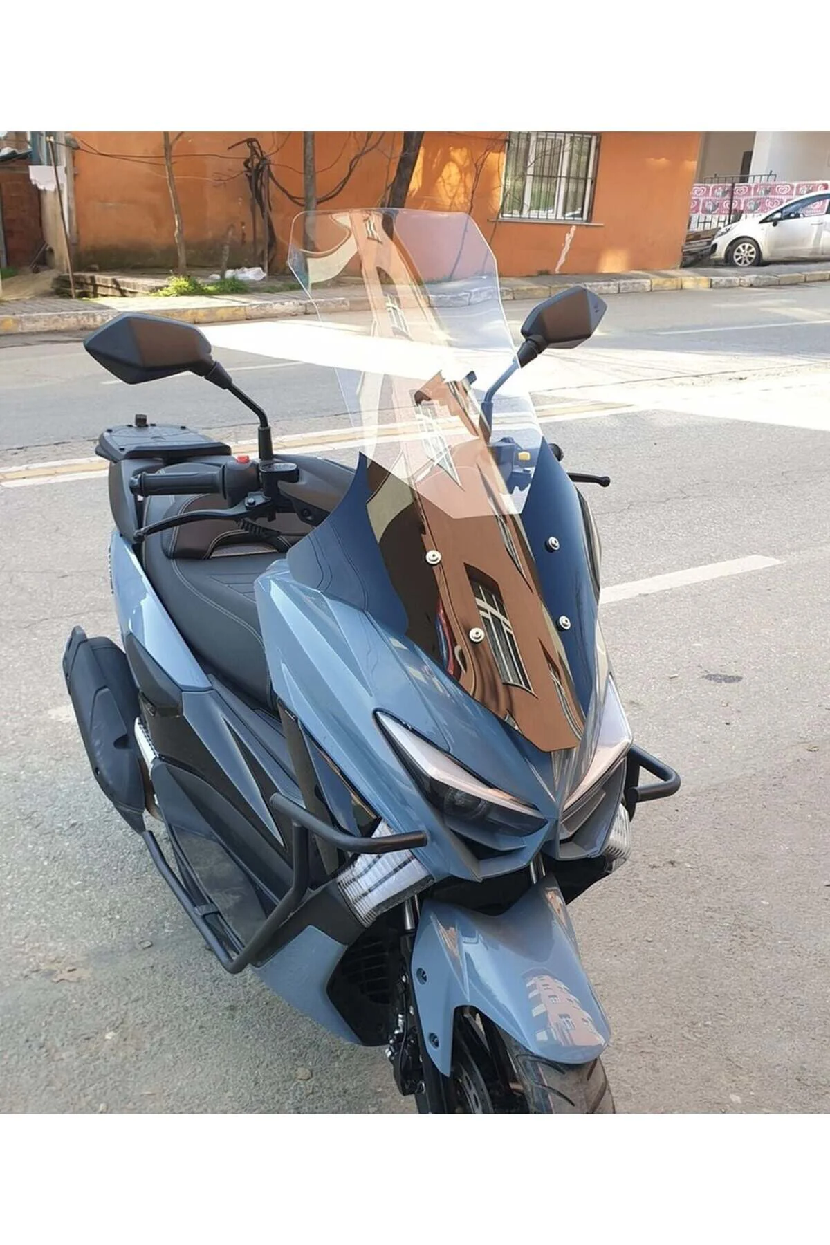 Küba Chia 125 Ön Cam 2023-2026 Model 78cm Şeffaf Renkli 4mm UZUN
