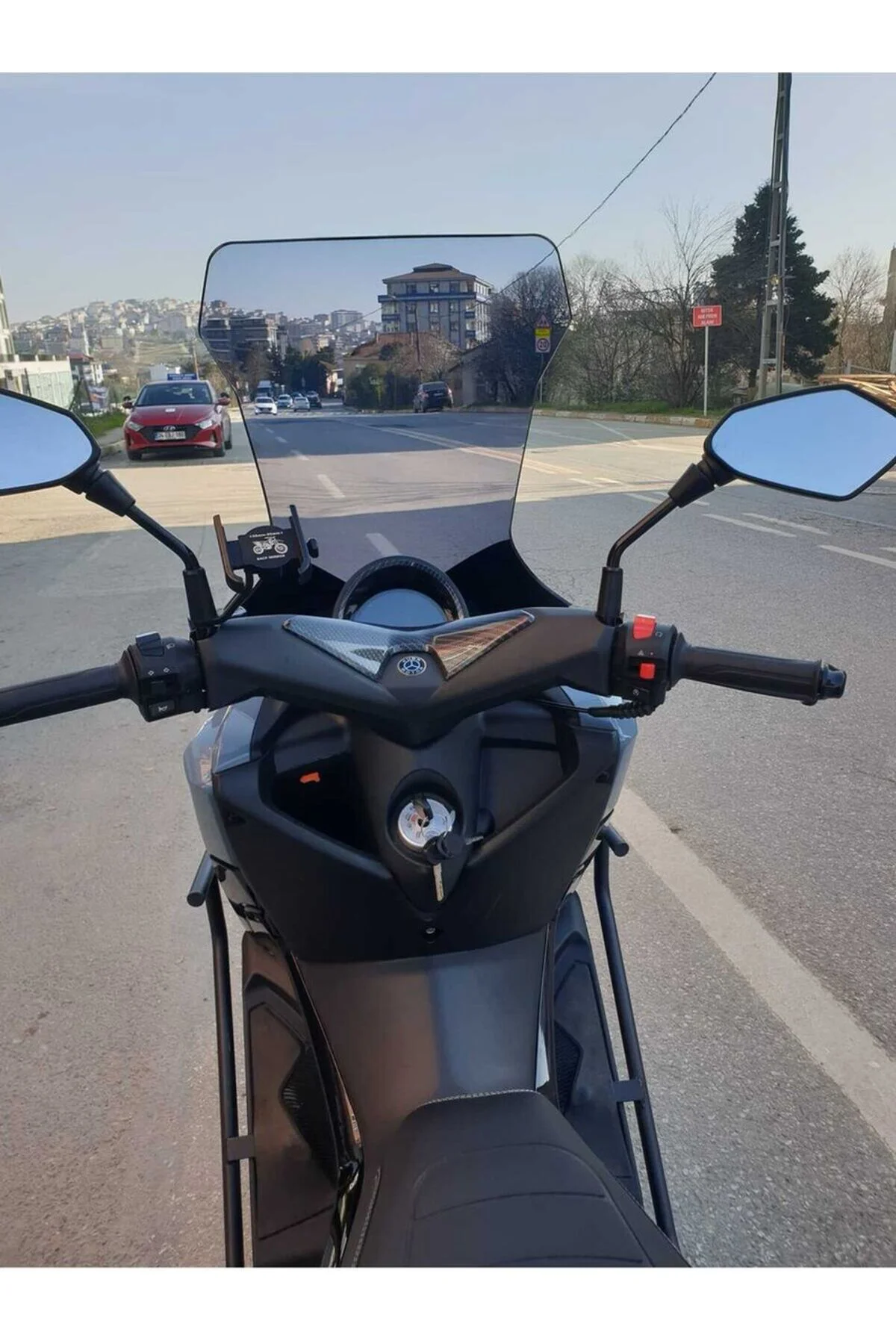 Küba Chia 125 Ön Cam 2023-2026 Model 78cm Füme Renkli 4mm UZUN