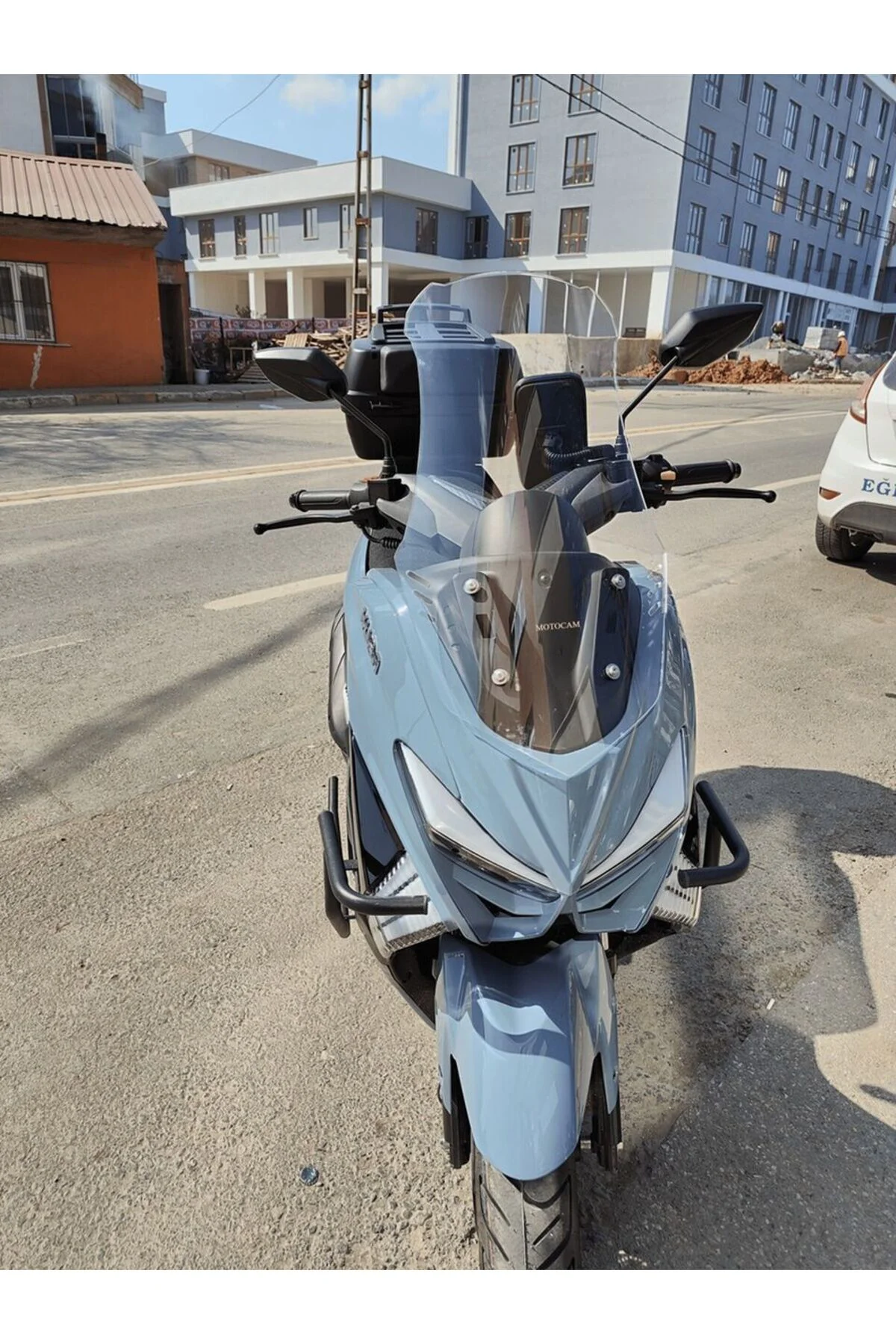 Küba Chia 125 Ön Cam 2023-2026 Model 55cm Şeffaf Renkli 4mm KISA