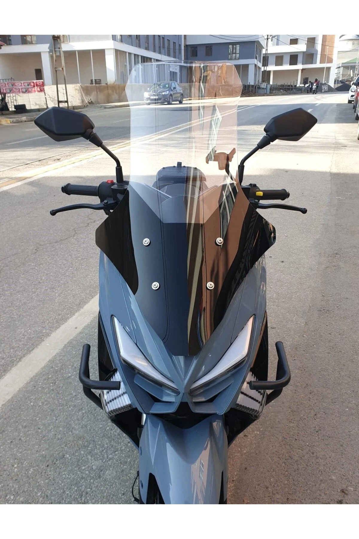 Küba Chia 125 Ön Cam 2023-2026 Model 78cm Şeffaf Renkli 4mm UZUN