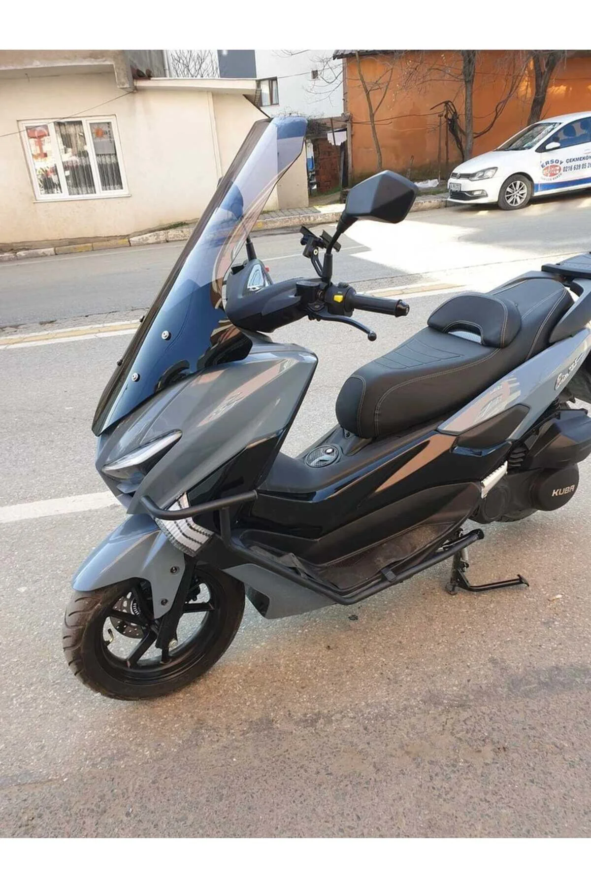 Küba Chia 125 Ön Cam 2023-2026 Model 78cm Füme Renkli 4mm UZUN