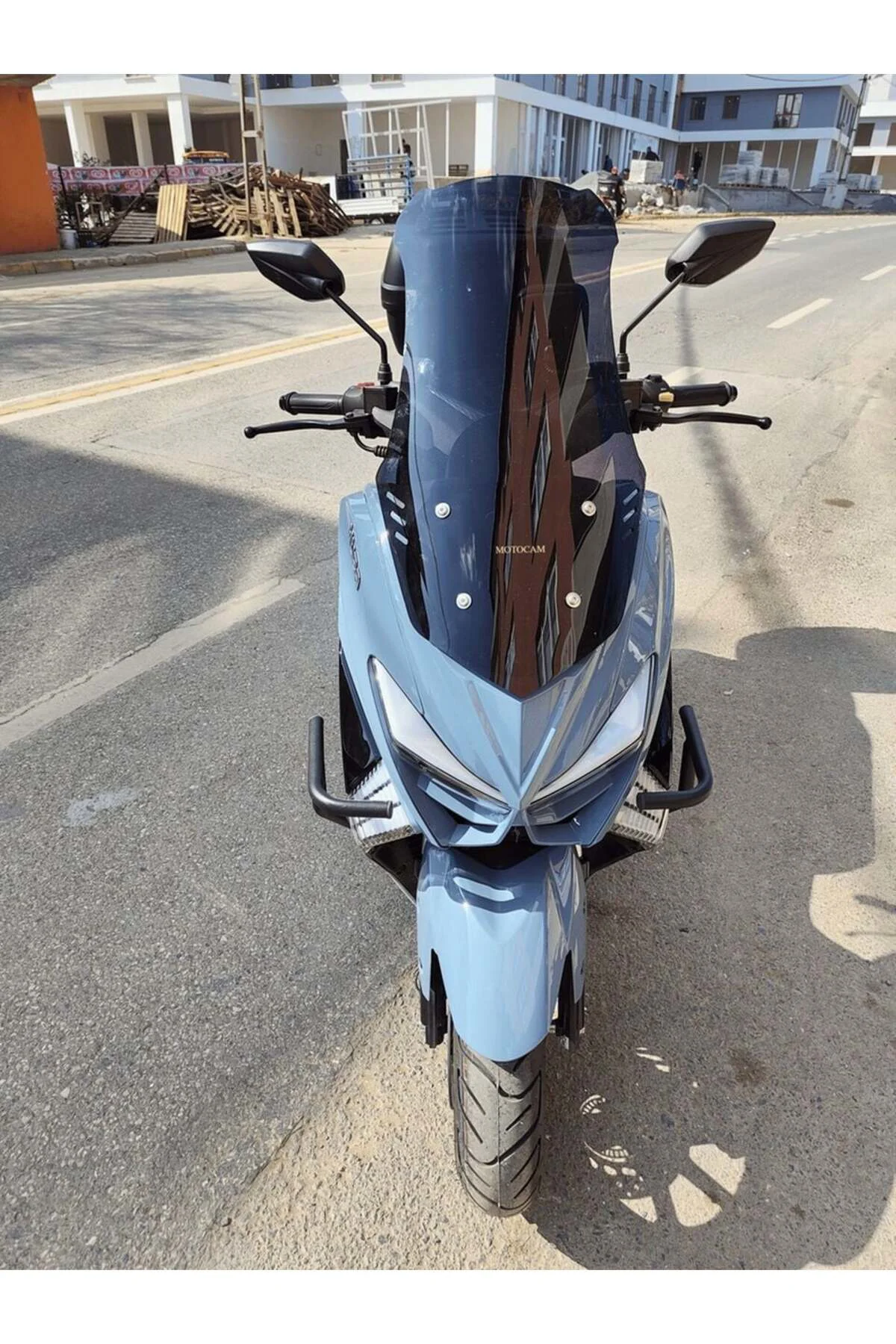 Küba Chia 125 Ön Cam 2023-2026 Model 65cm Siyah Renkli 4mm ORTA B