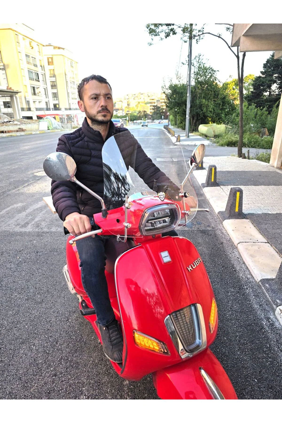 Küba Grace 125 Ön Cam 2023-2026 Model 42cm Şeffaf Renkli APARATSIZ