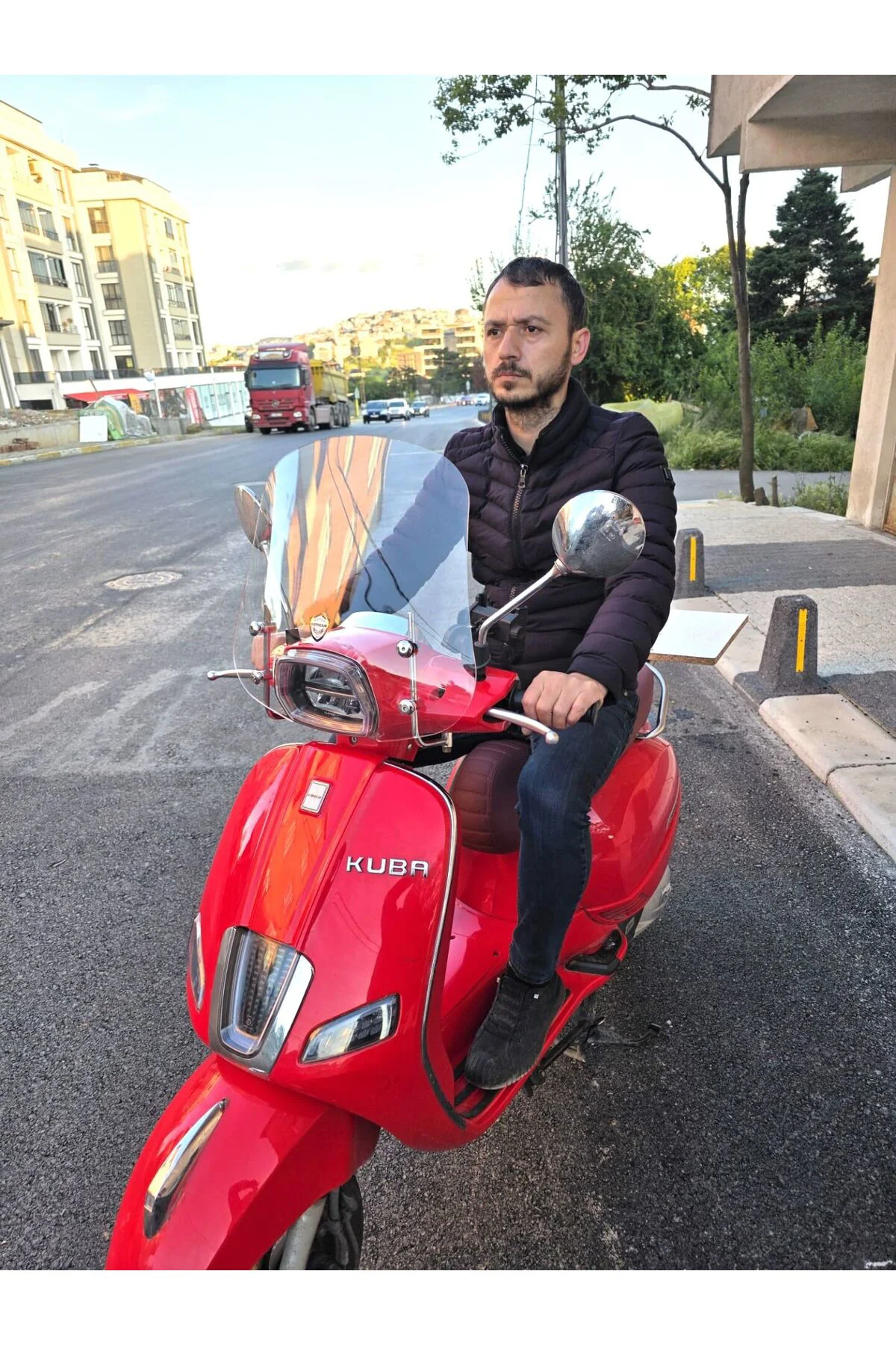 Küba Grace 125 Ön Cam 2023-2026 Model 42cm Şeffaf Renkli APARATSIZ
