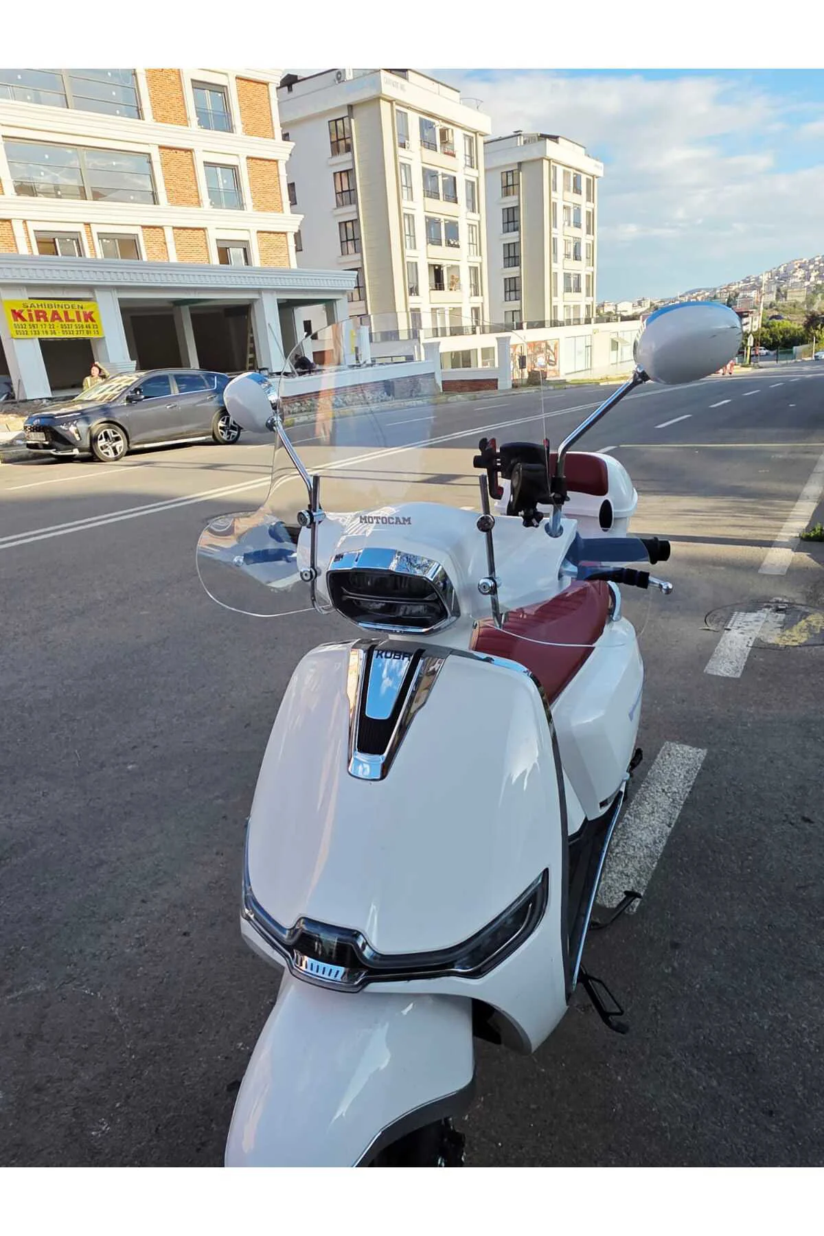 Küba MT 50 Pro Plus Ön Cam 2024-2025 Model 43cm Şeffaf Renkli 4mm ELCİKLİ APARATSIZDIR