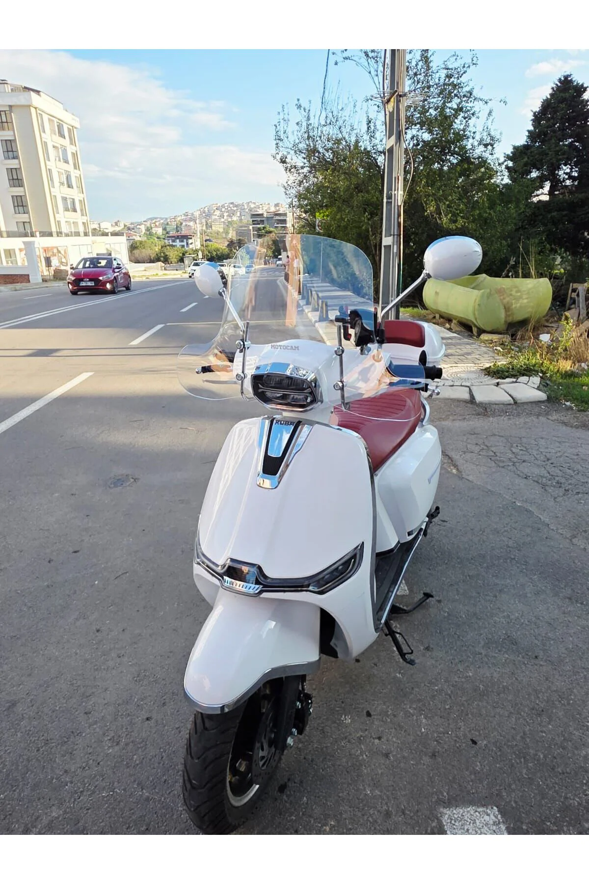 Küba MT 50 Pro Plus Ön Cam 2024-2026 Model 43cm Şeffaf Renkli 4mm Elcikli APARATSIZ