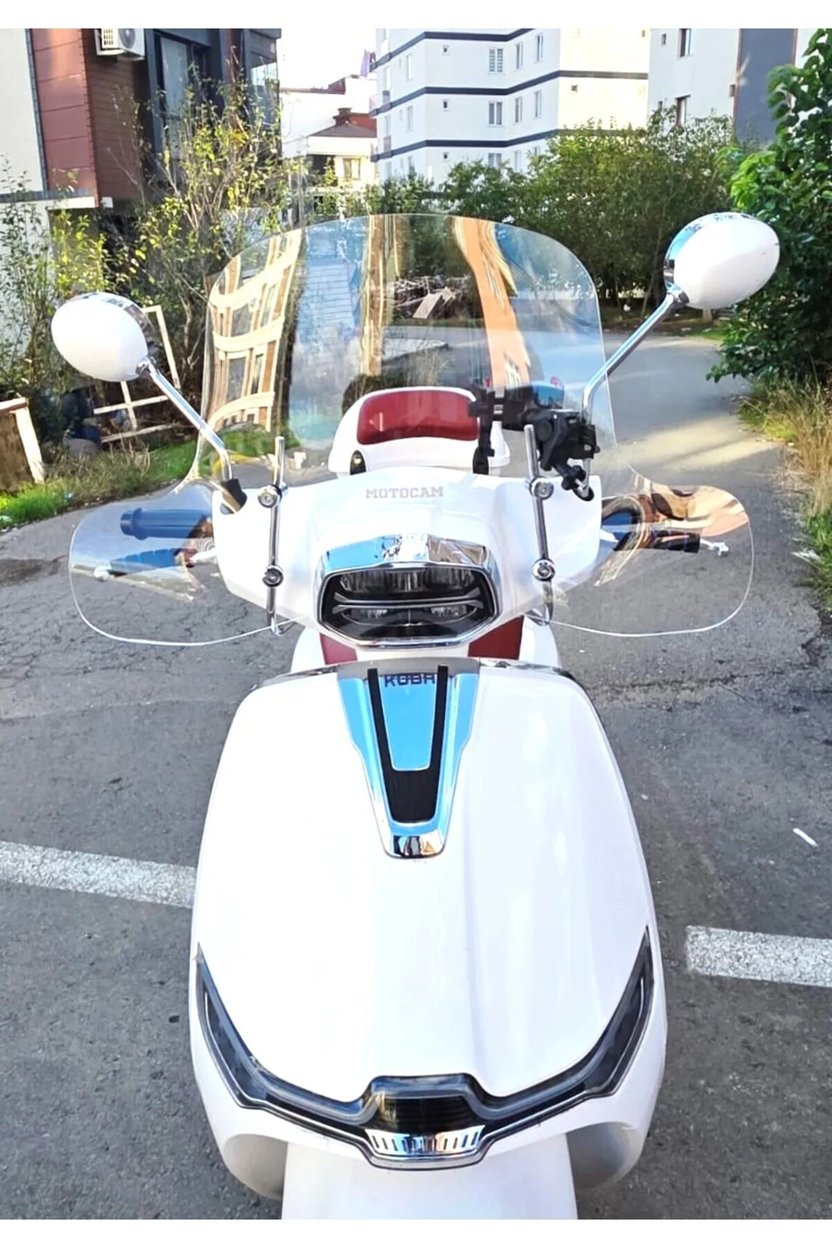 Küba MT 50 Pro Plus Ön Cam 2024-2025 Model 43cm Şeffaf Renkli 4mm ELCİKLİ APARATSIZDIR