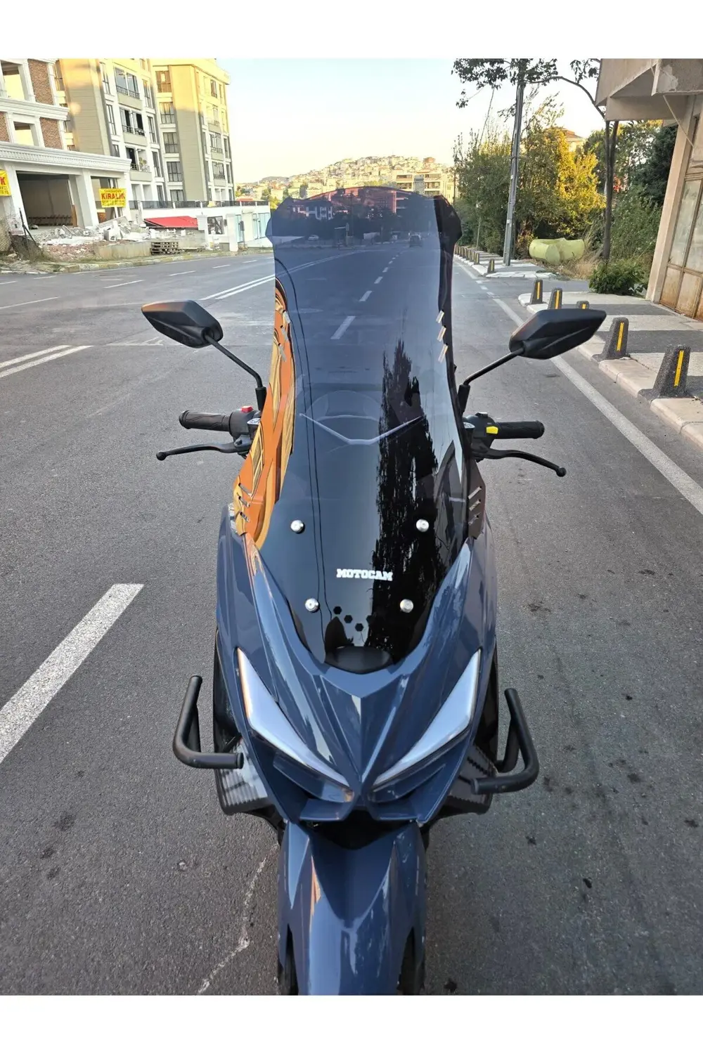 Küba Newcity 125 Siperlik Ön Cam 2023-2025 Model 75cm Siyah Renkl