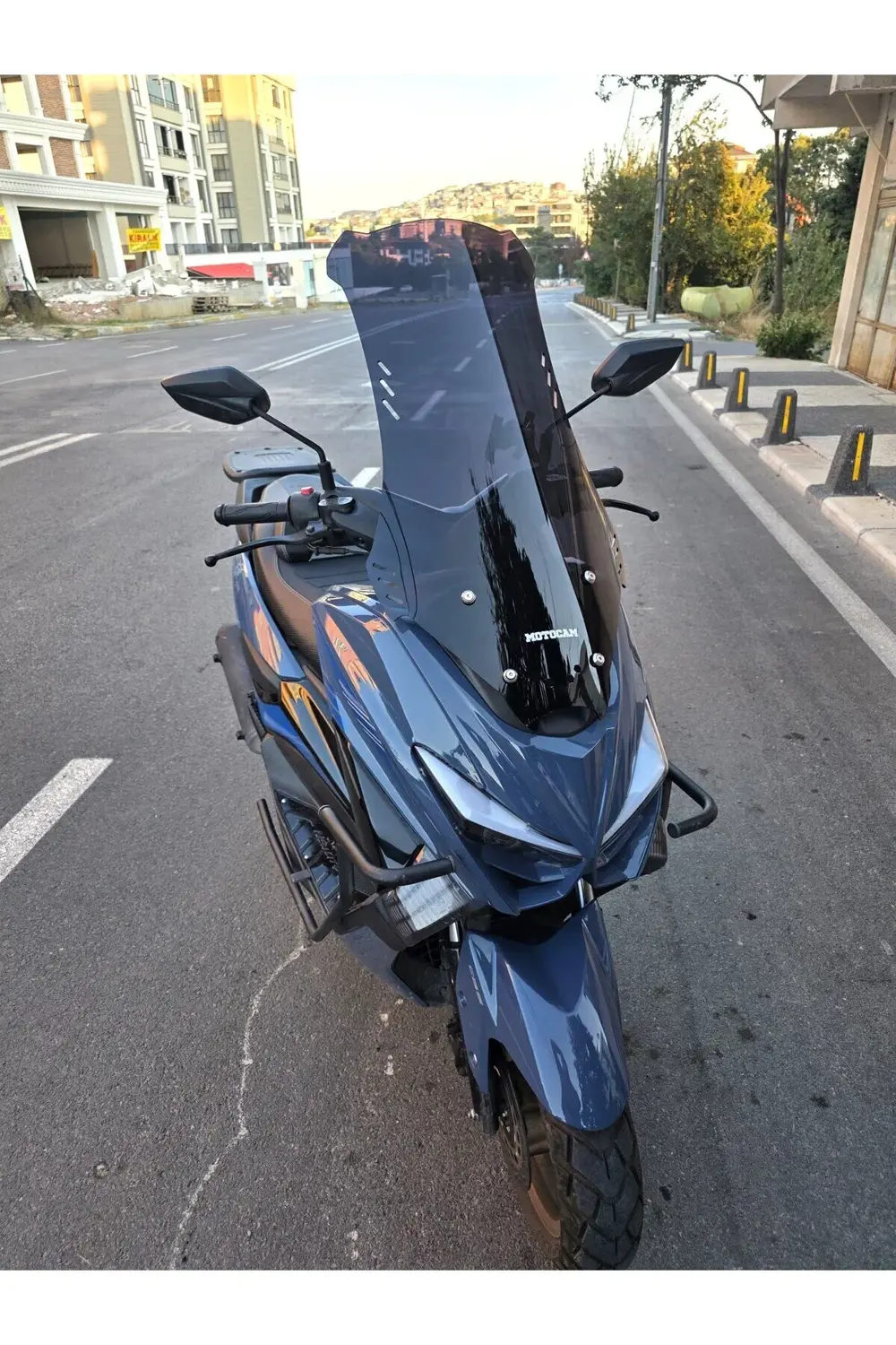 Küba Newcity 125 Siperlik Ön Cam 2023-2025 Model 75cm Siyah Renkl
