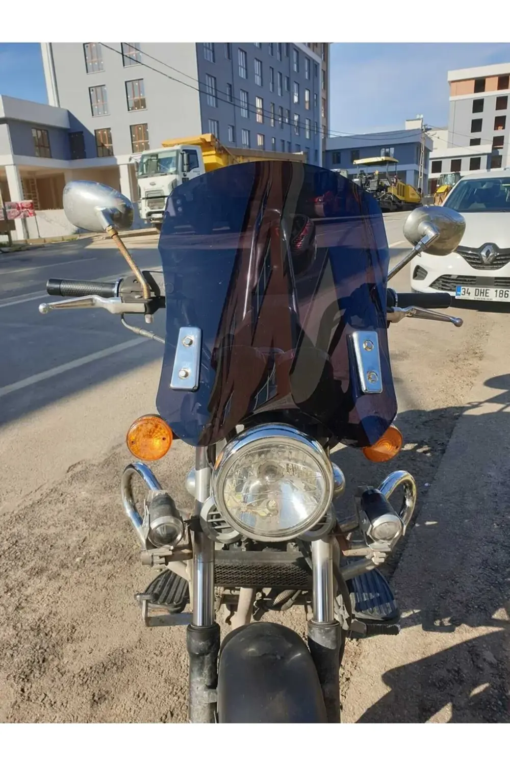 Küba Süperlight 200 Ön Cam 2008-2026 Model 53cm Siyah Renkli 4mm