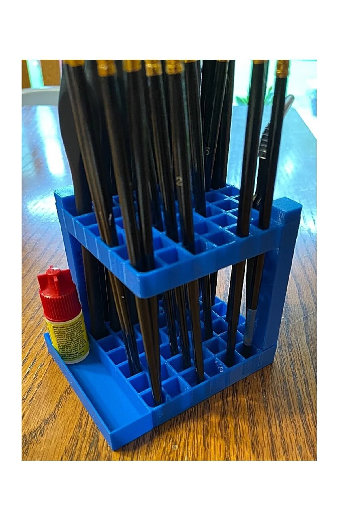 Kubik Model Fırça Ve Kalem Standı 10 Cm