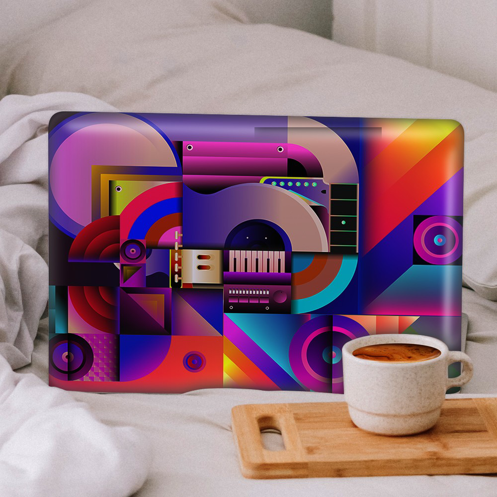 Artikel Kübik Müzik Desen Notebook Sticker, Laptop Sticker,, Hp Sticker, Artikel Kübik Müzik Desen Notebook Sticker, Laptop Sticker,, Hp Sticker,