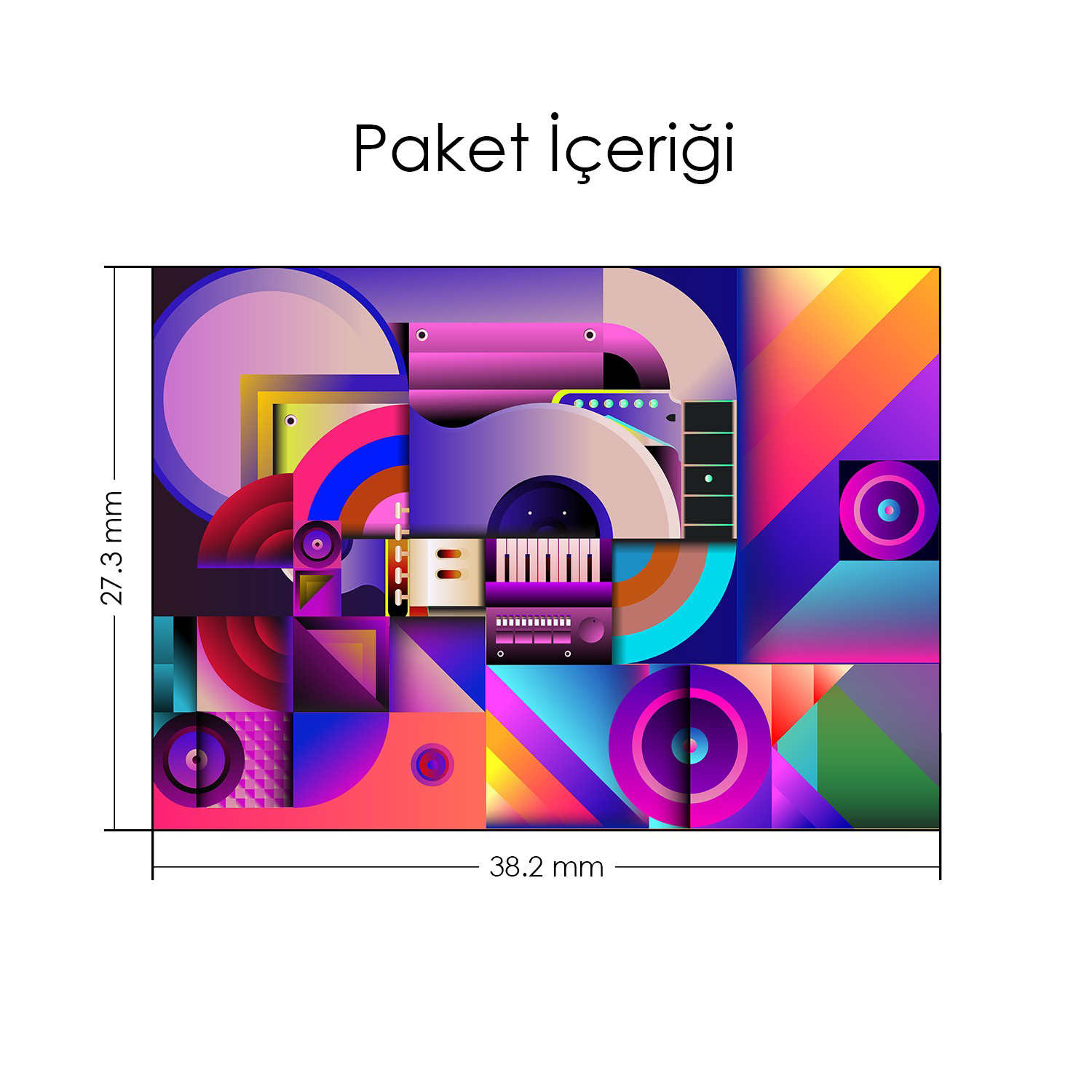 Artikel Kübik Müzik Desen Notebook Sticker, Laptop Sticker,, Hp Sticker, Artikel Kübik Müzik Desen Notebook Sticker, Laptop Sticker,, Hp Sticker,