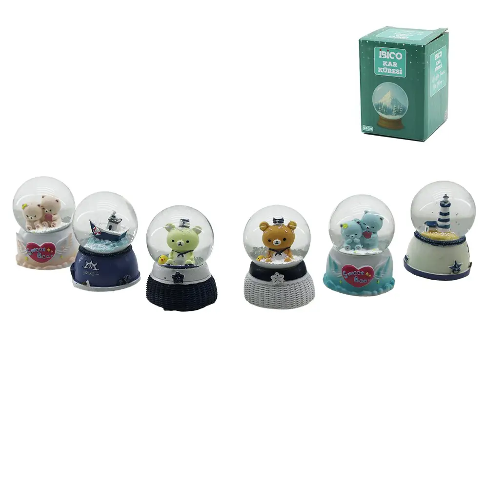 KÜÇÜK BOY - 6.5CM PİLLİ - IŞIKLI KAR KÜRESİ CAM HAYVAN FİGÜRLÜ - KÜÇÜK BOY - 6.5CM PİLLİ - IŞIKLI KAR KÜRESİ CAM HAYVAN FİGÜRLÜ -
