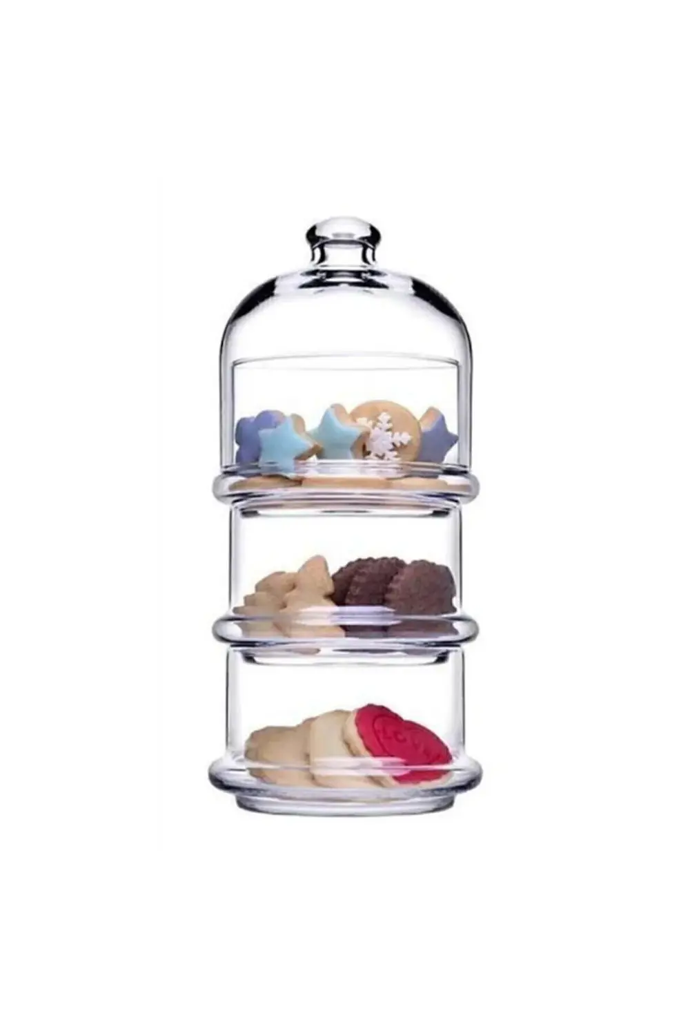 Küçük Boy 96986 Villa Patisserie 3 Katlı Drajelik - 21x8 Cm