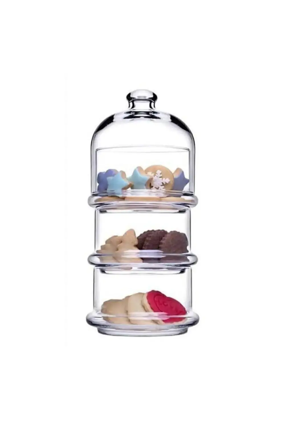 Küçük Boy 96986 Villa Patisserie 3 Katlı Drajelik - 21x8 Cm