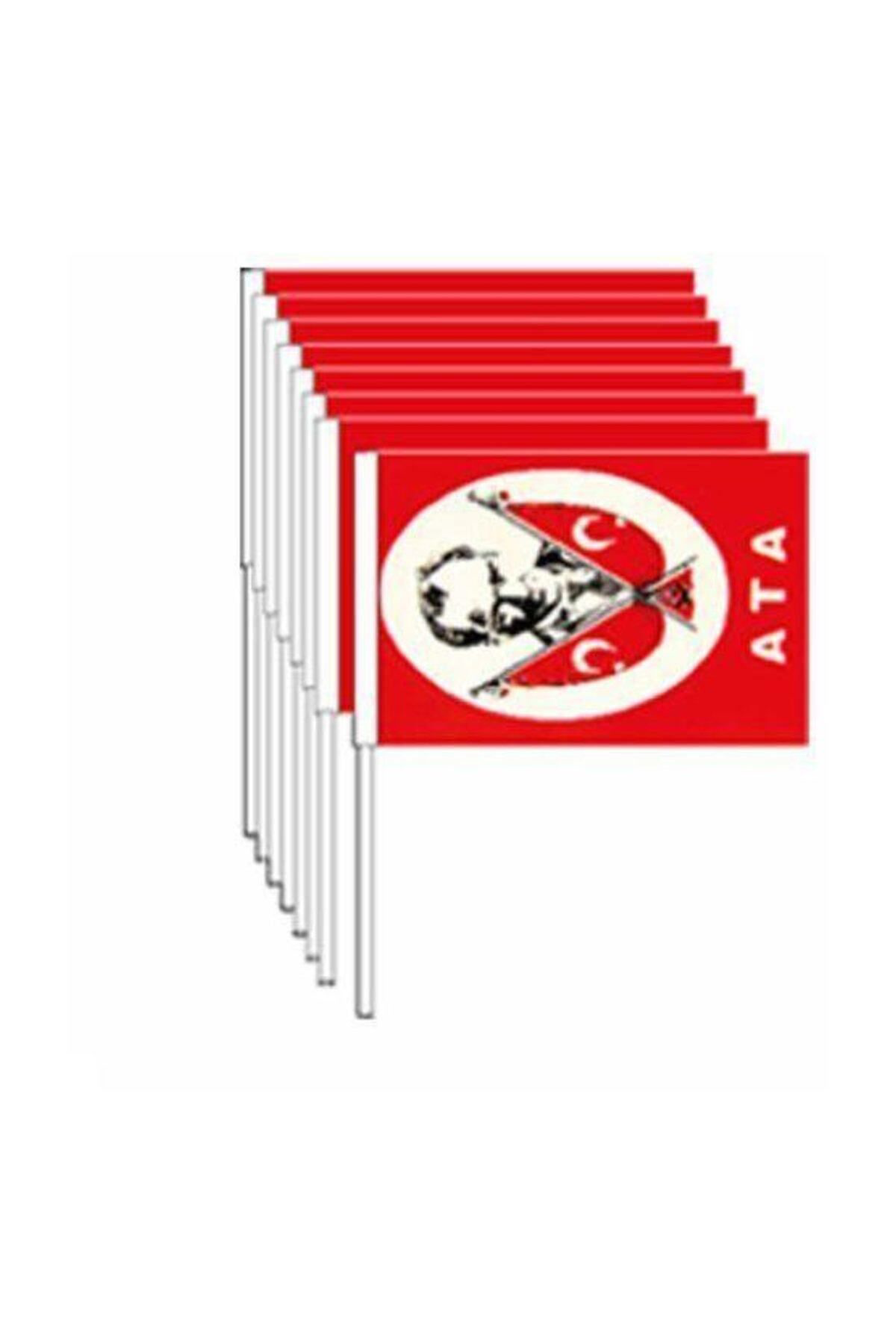 Küçük Boy Çıtalı Atalı Bayrak