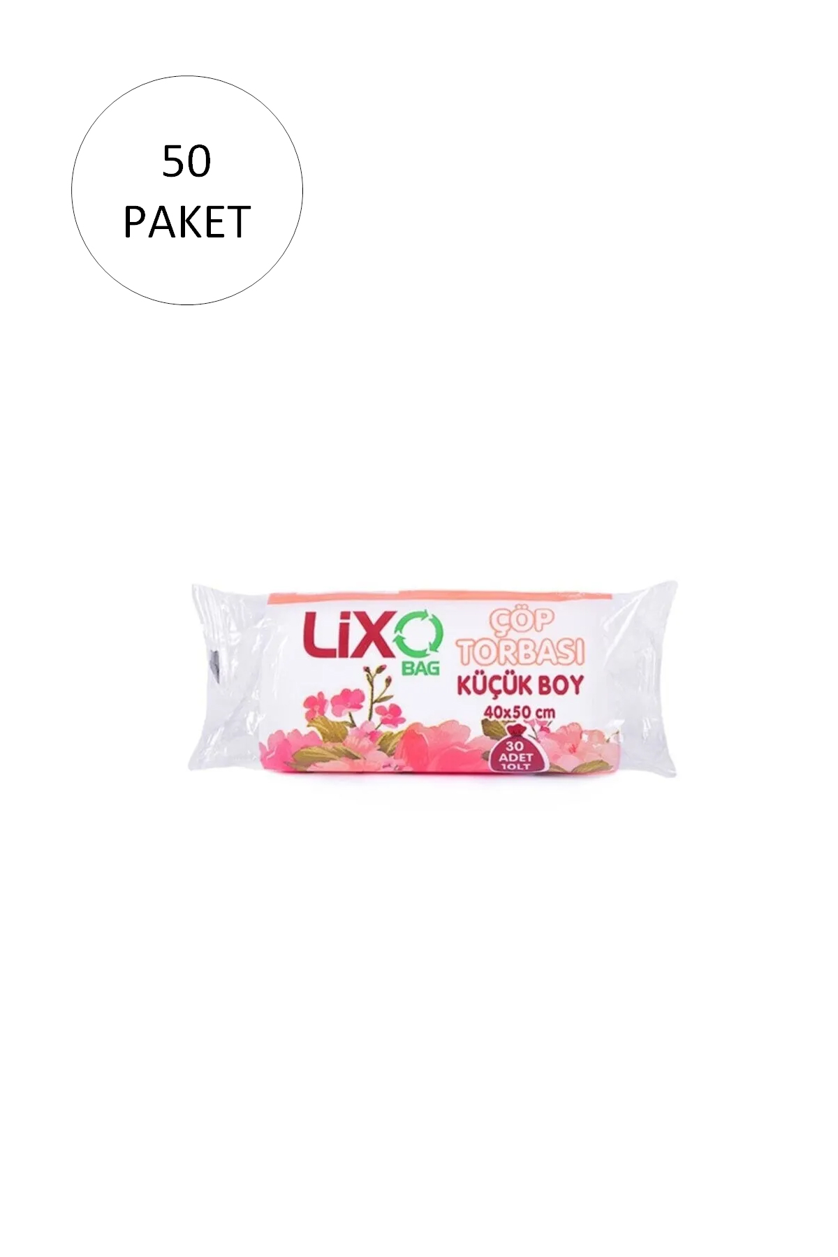 Küçük Boy Çöp Torbası 40 x 50 cm 30 Lu Rulo x 50 Paket = 1.500 Ad