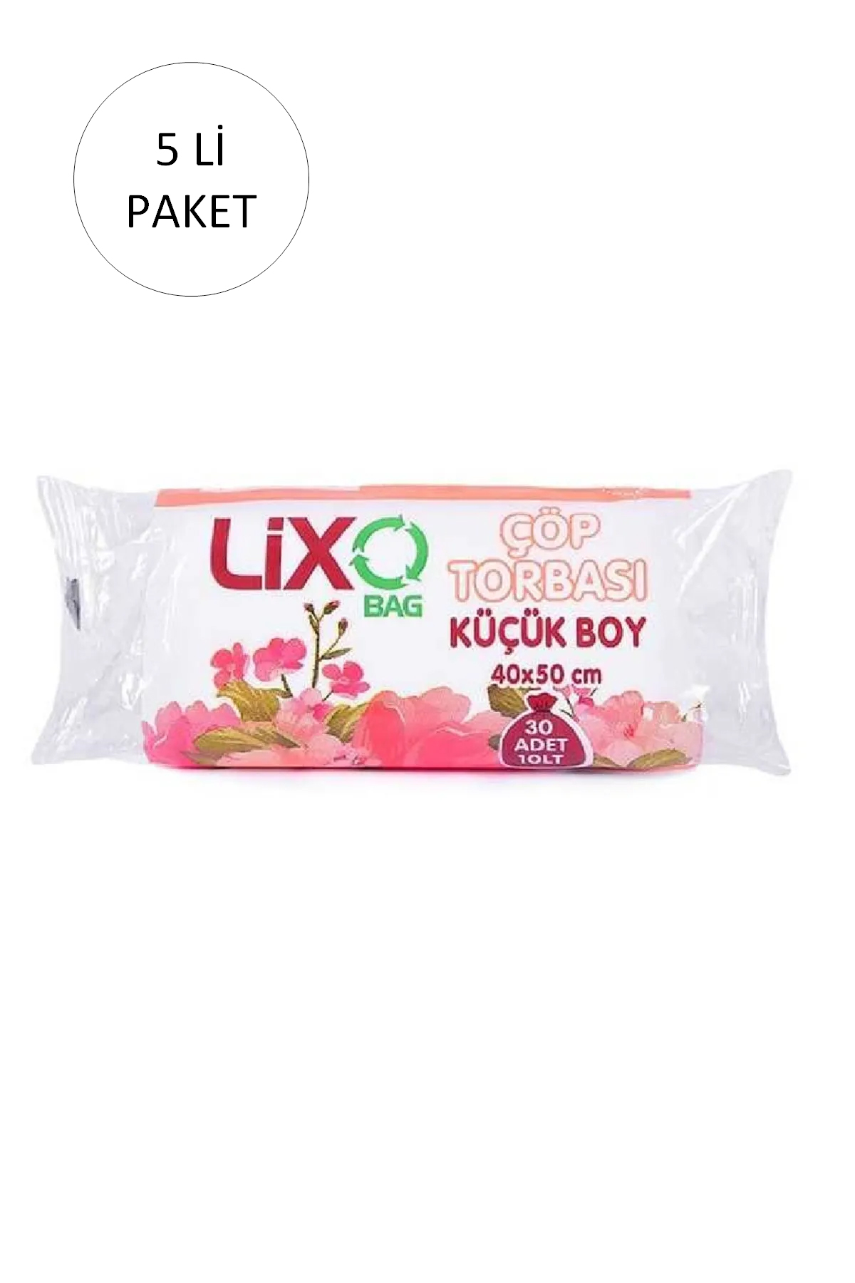 Just Cheap Store Küçük Boy Çöp Torbasi 40 X 50 Cm 30 Lu Rulo X 5 Paket = 150 Adet 
