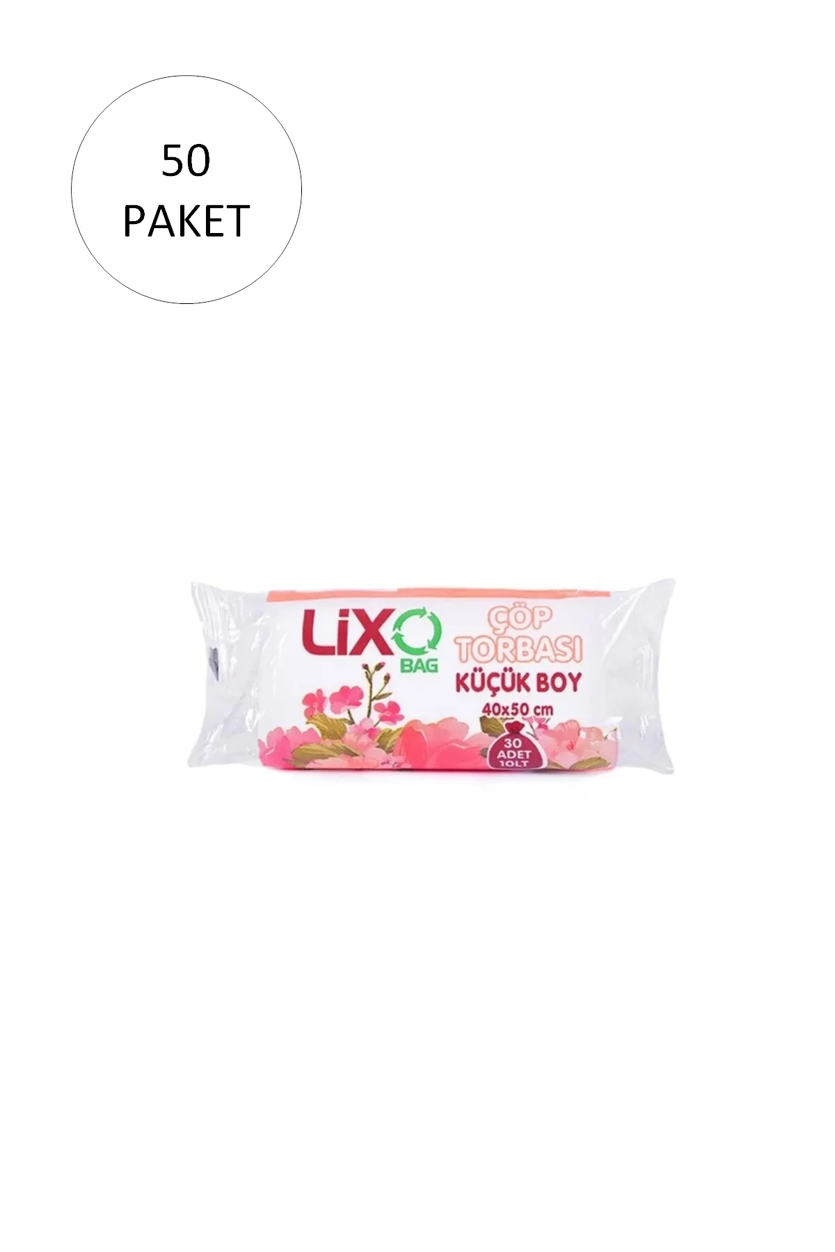 Küçük Boy Çöp Torbası 40 x 50 cm 30 Lu Rulo x 50 Paket = 1.500 Ad