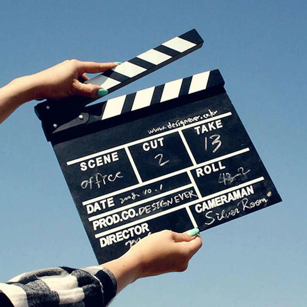 Küçük Boy Dekoratif Sinema Klaketi - Ahşap Tasarım - 20x20 cm Fiyatı, Yorumları ve Özellikleri