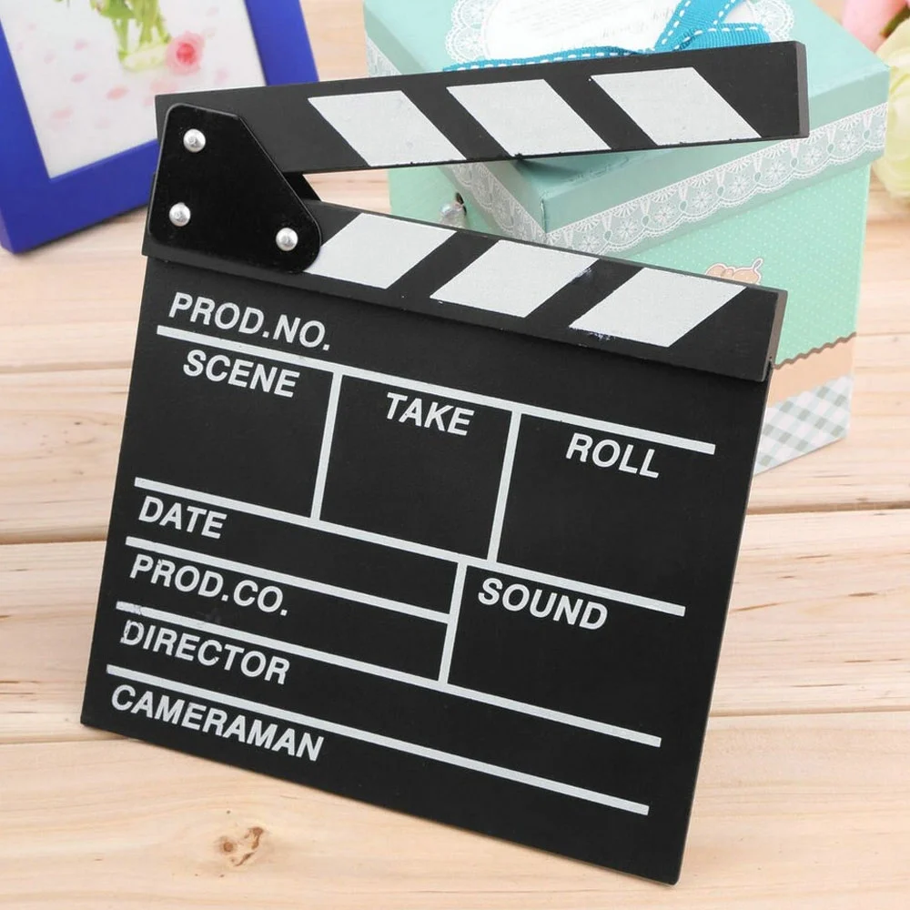 Küçük Boy Dekoratif Sinema Klaketi - Ahşap Tasarım - 20x20 cm Fiyatı, Yorumları ve Özellikleri