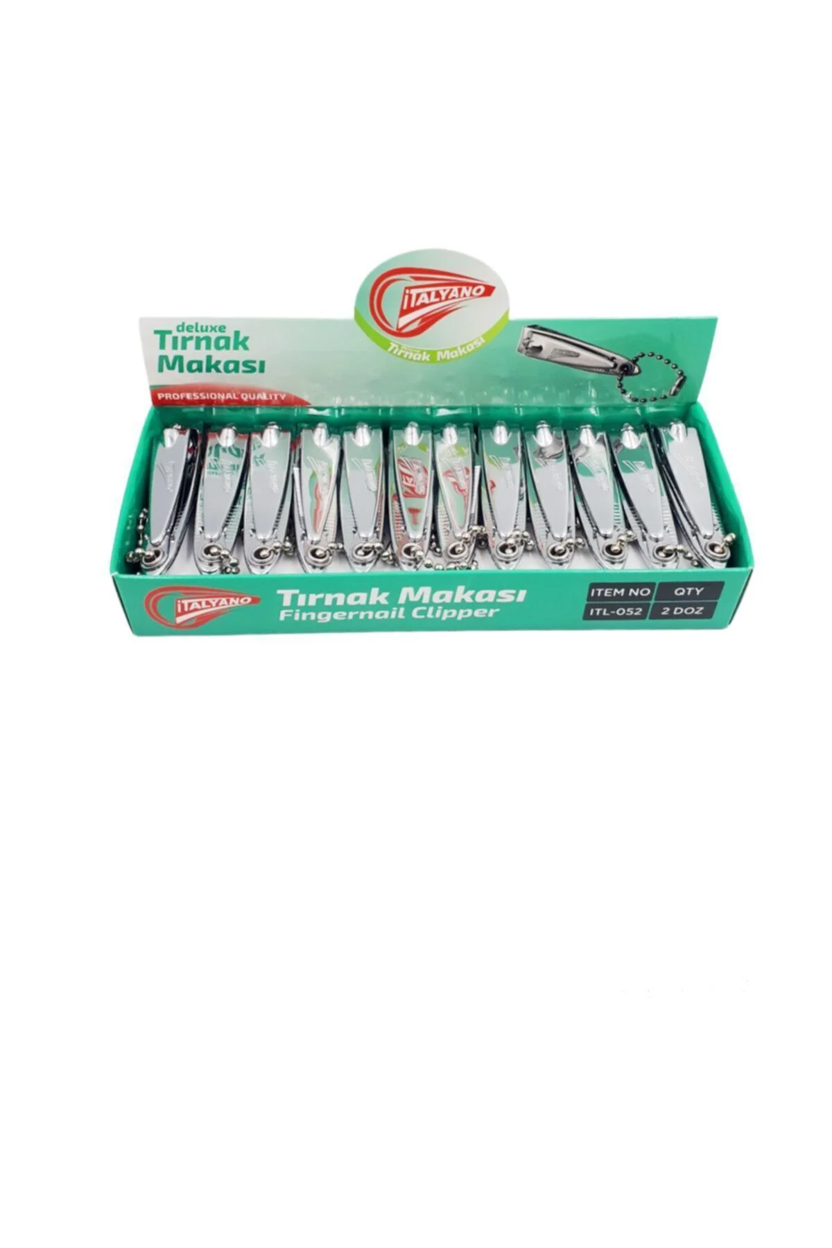 Küçük Boy Düz Zincirli Tırnak Makası 24'lü