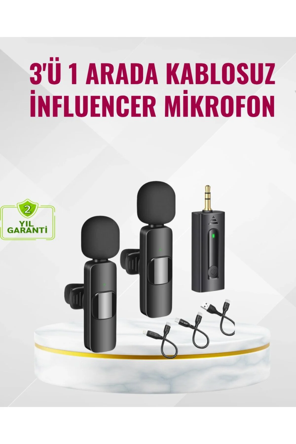 Küçük Boyutlu Mikrofon - 8 Saat Kullanım