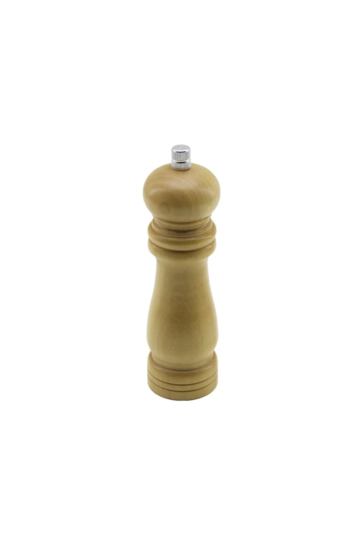 Küçük= Çap: 4.5CM - Uzunluk: 15CM Ahşap Tuz - Baharat Öğütücü