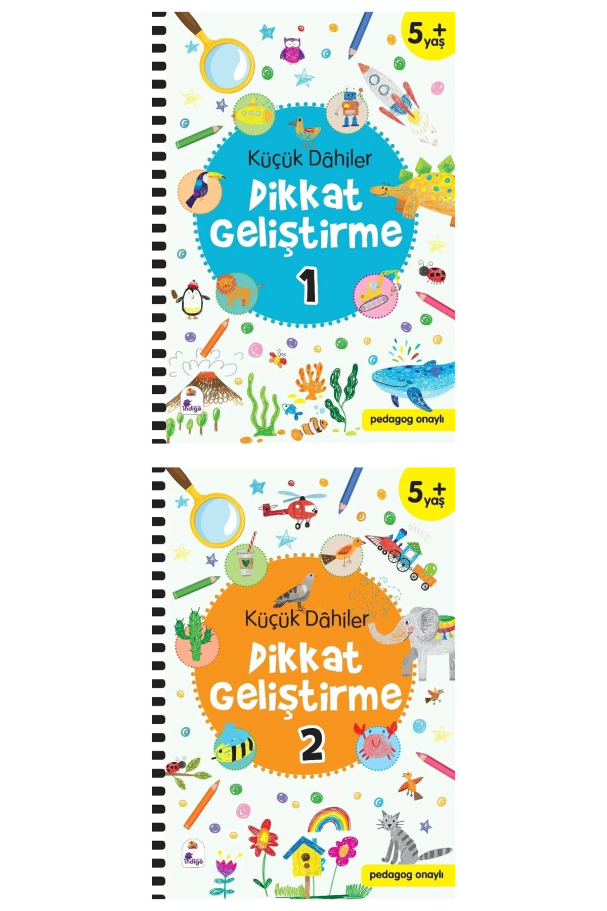 Küçük Dâhiler Dikkat Geliştirme 5+ Yaş 2'li Set