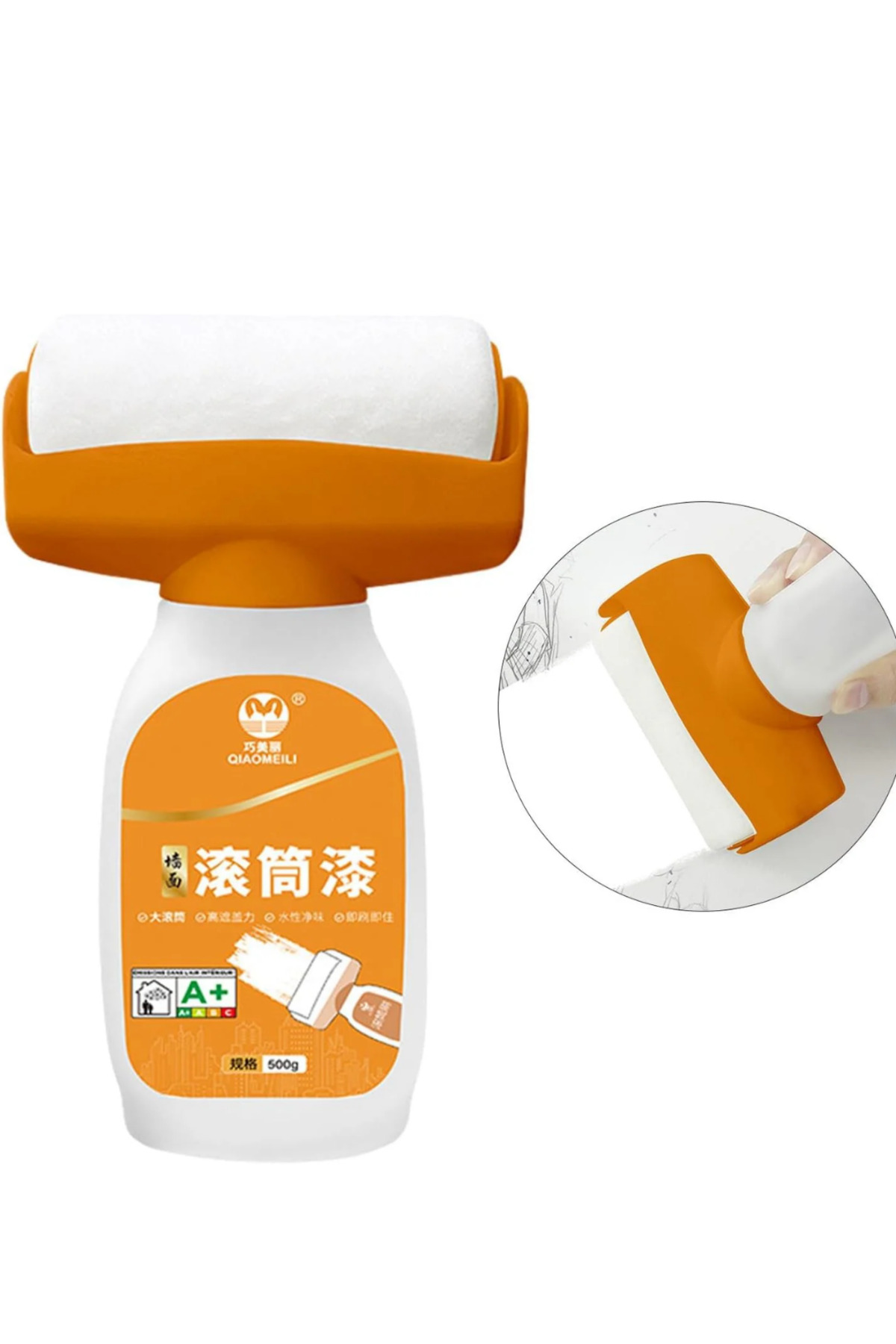 Küçük Duvar Hasar Onarım Rulosu Hazneli Hızlı Kuruyan Boya Fırças