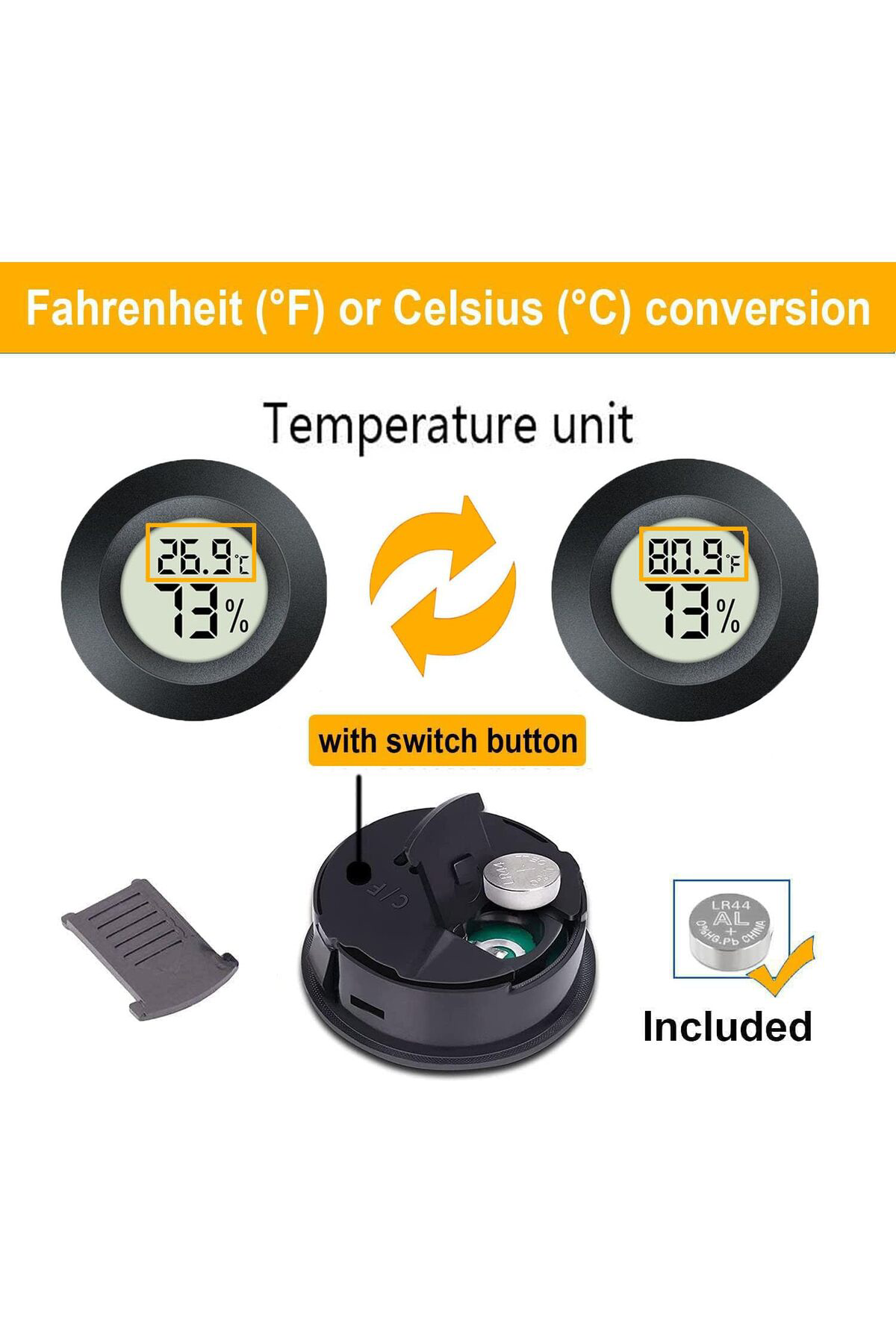 Küçük Ebatlı Yüksek Performanslı Termometre 1 Adet