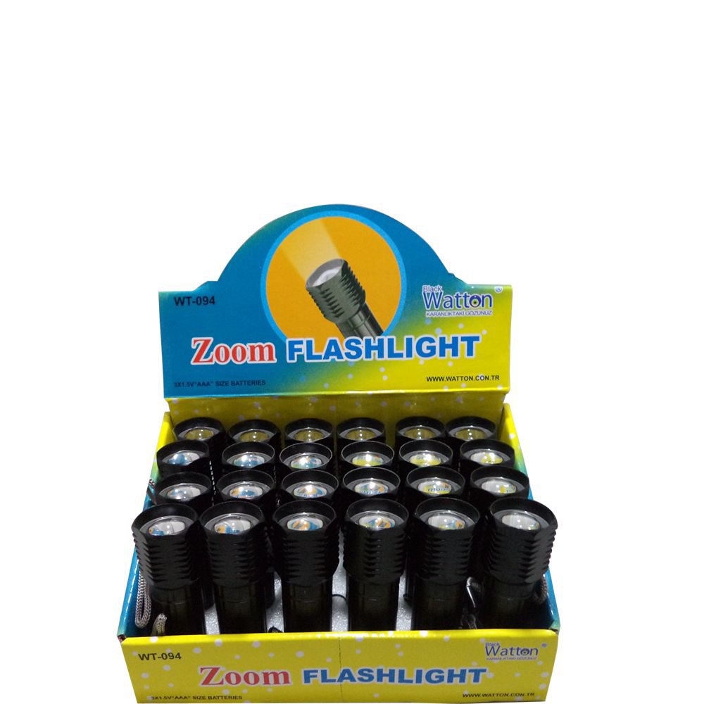 Evimdeyokyok Küçük Güçlü Zoomlu El Feneri Watton Wt-094 Tdrtr