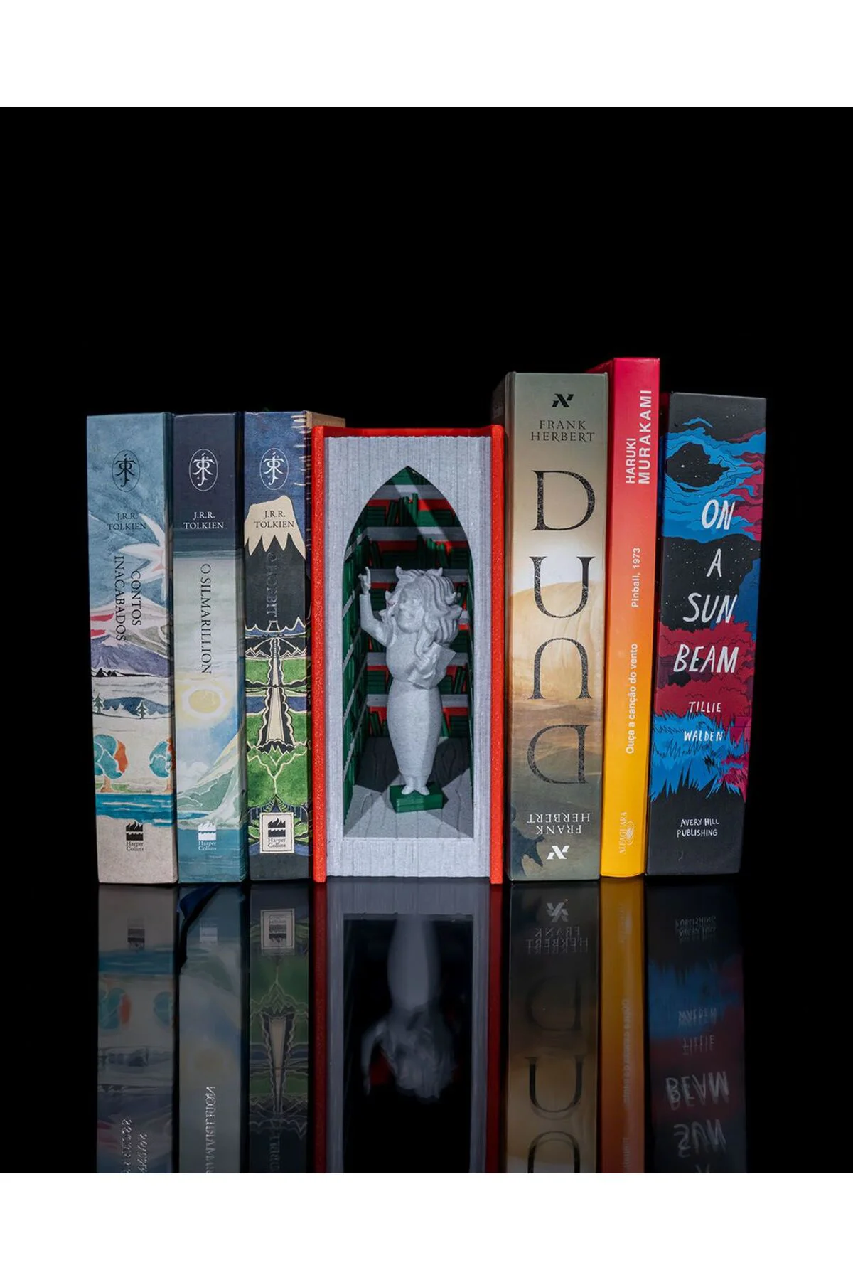 Küçük Kız Kütüphane Kitap Tutucu Kütüphane Kitap Desteği 18CM