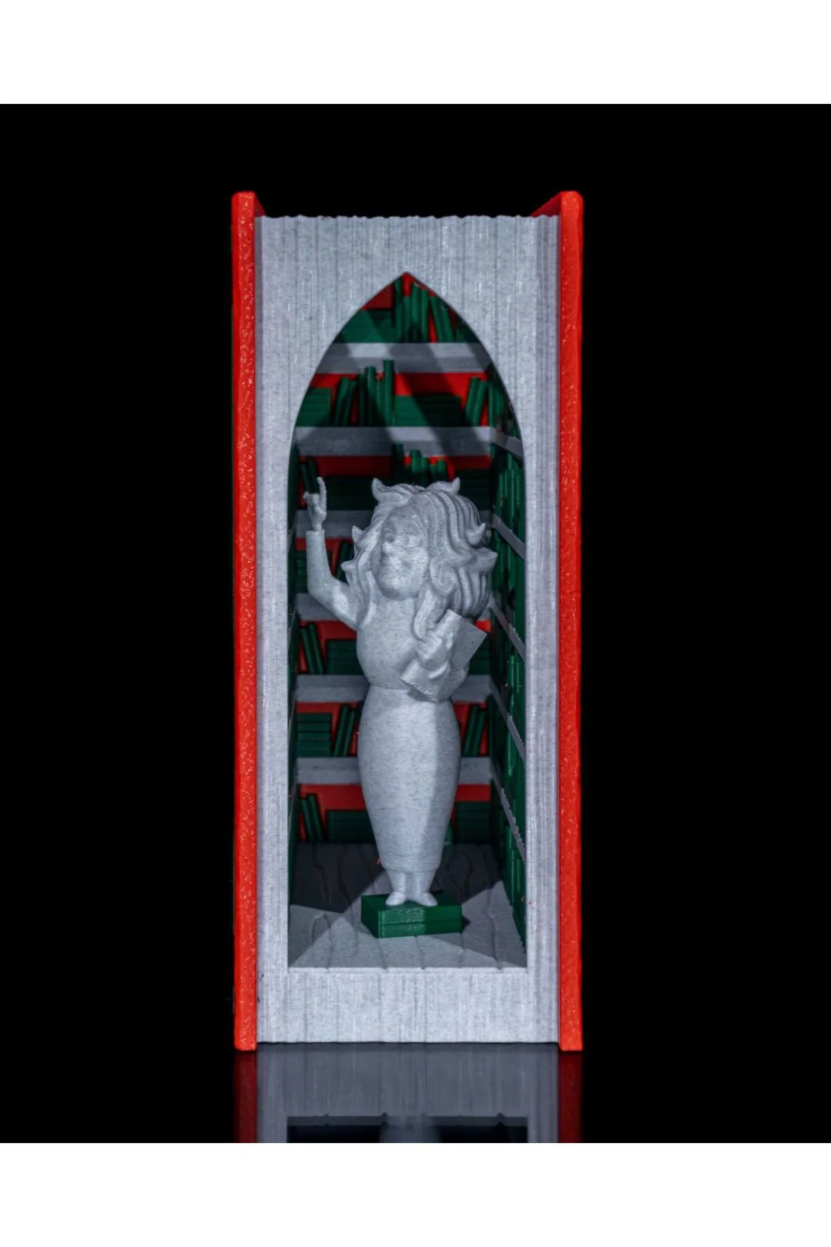 Küçük Kız Kütüphane Kitap Tutucu Kütüphane Kitap Desteği 18CM