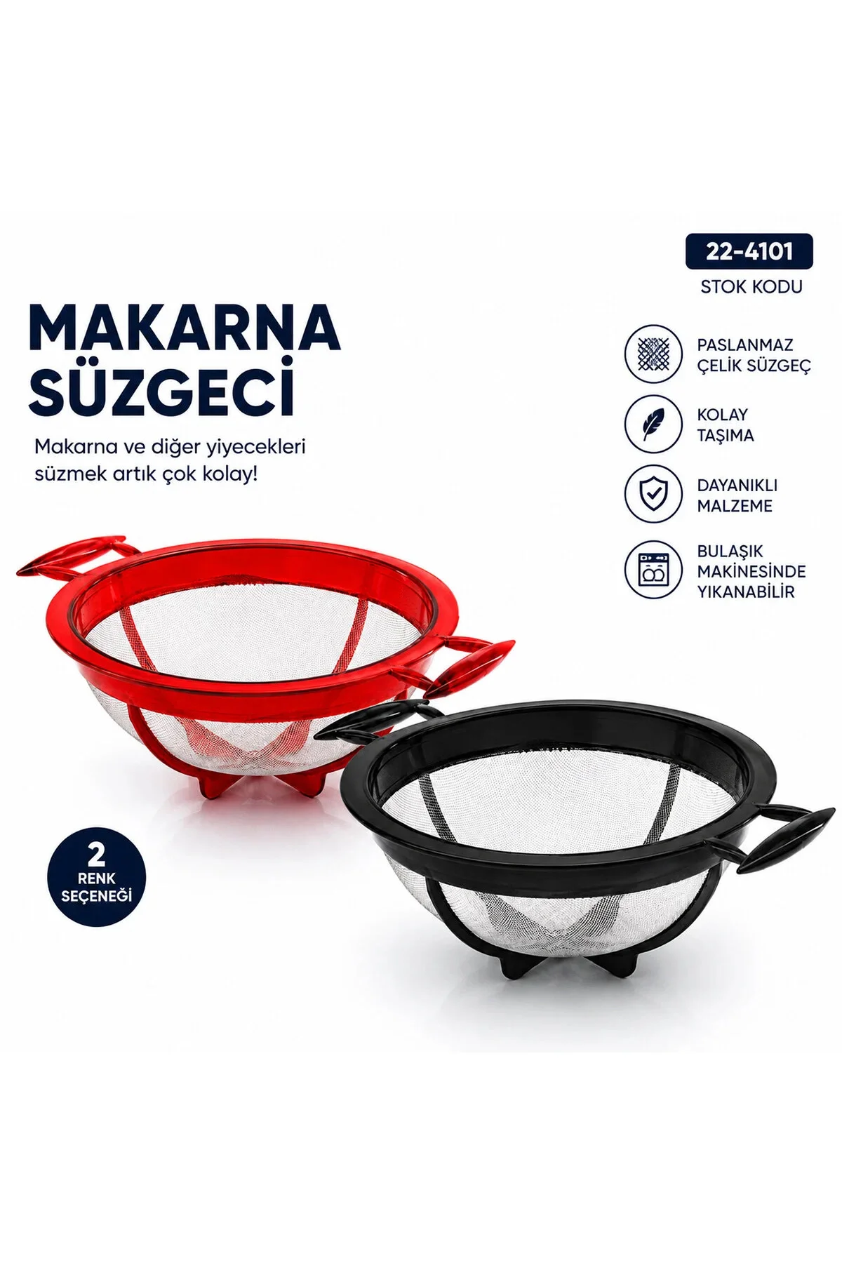Küçük Makarna Süzgeci Plastik Küçük Makarna Süzgeci Plastik