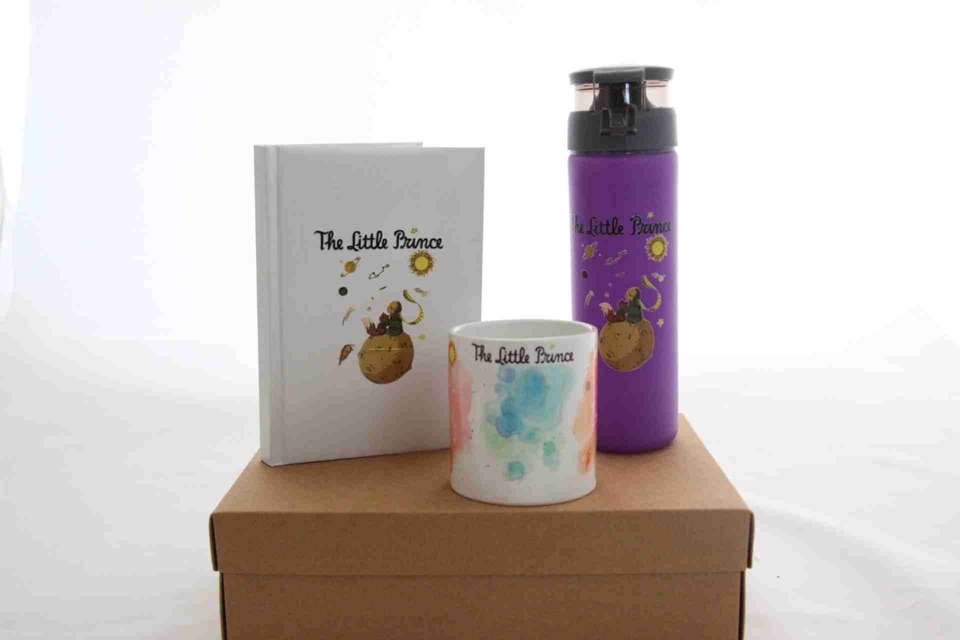İhtiyaçavm Küçük Prens Hediye Kutusu - Prens Termos, Kupa Bardak Ve Defter Hediye Seti